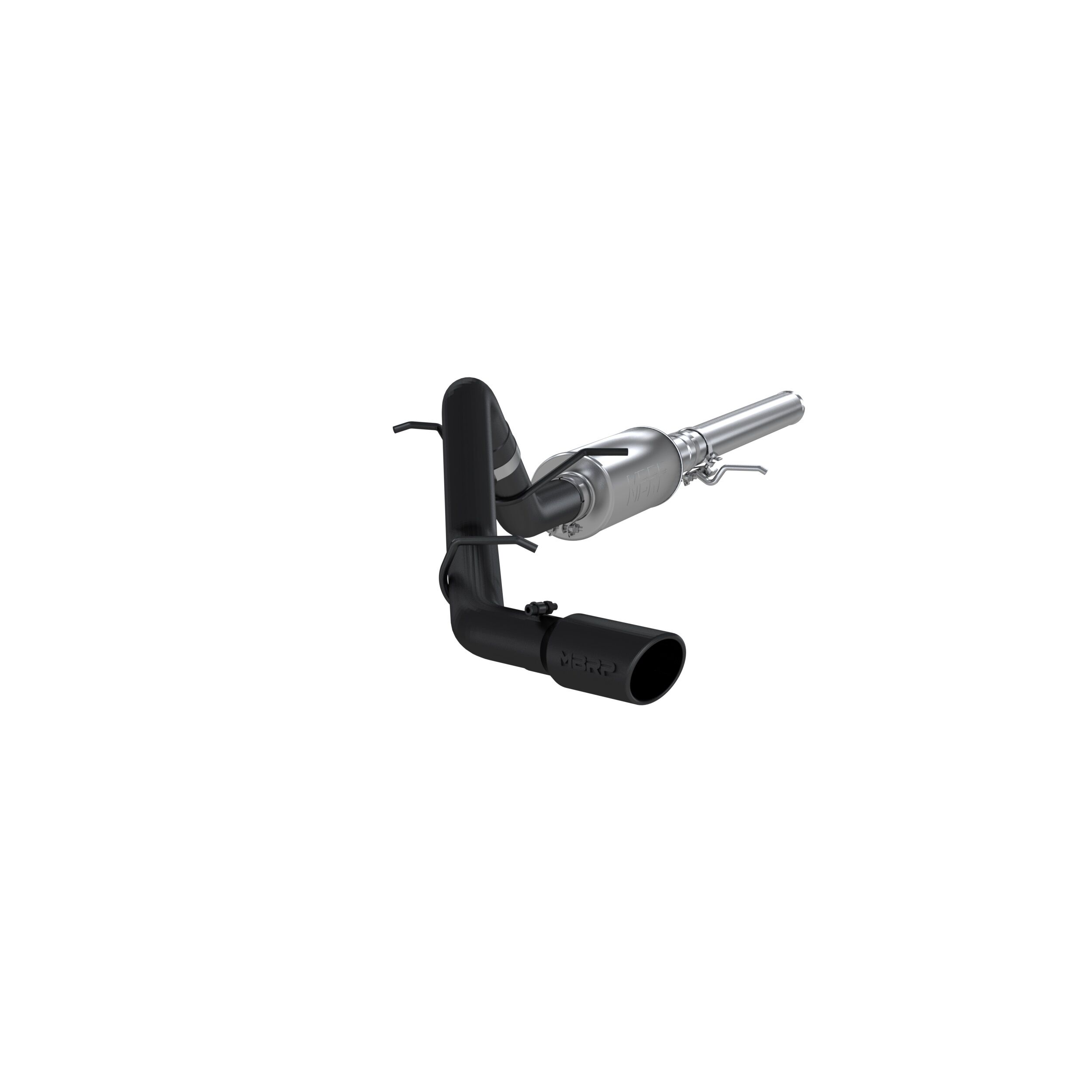 2014-2018 GMC Sierra 1500 Base 4.3L V6 Standard Cab Pickup MBRP Exhaust 3in. Cat Back; Single Side Exit; Black Coated - S5080BLK