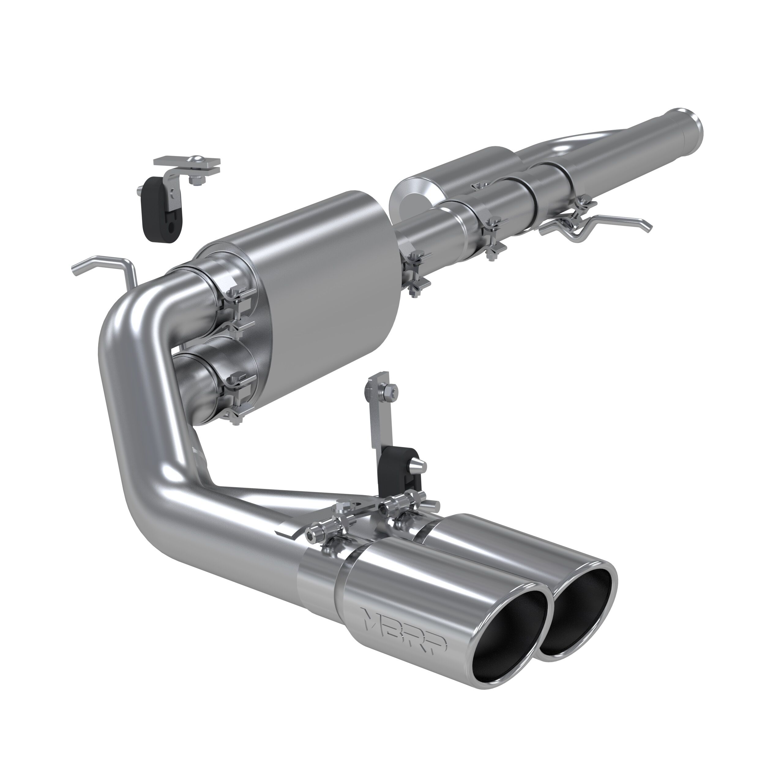 2009-2018 Chevrolet Silverado 1500 LT/LTZ/WT 5.3L V8 Crew Cab Pickup MBRP Exhaust 3in. Cat Back; Pre-Axle Dual Outlet; AL - S5081AL