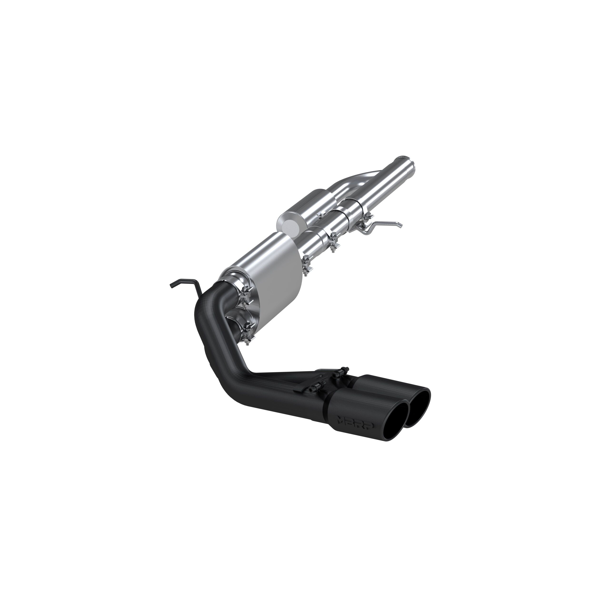 2009-2018 Chevrolet Silverado 1500 LT/LTZ/WT 5.3L V8 Crew Cab Pickup MBRP Exhaust 3in. Cat Back; Pre-Axle Dual Outlet; Black Coated - S5081BLK