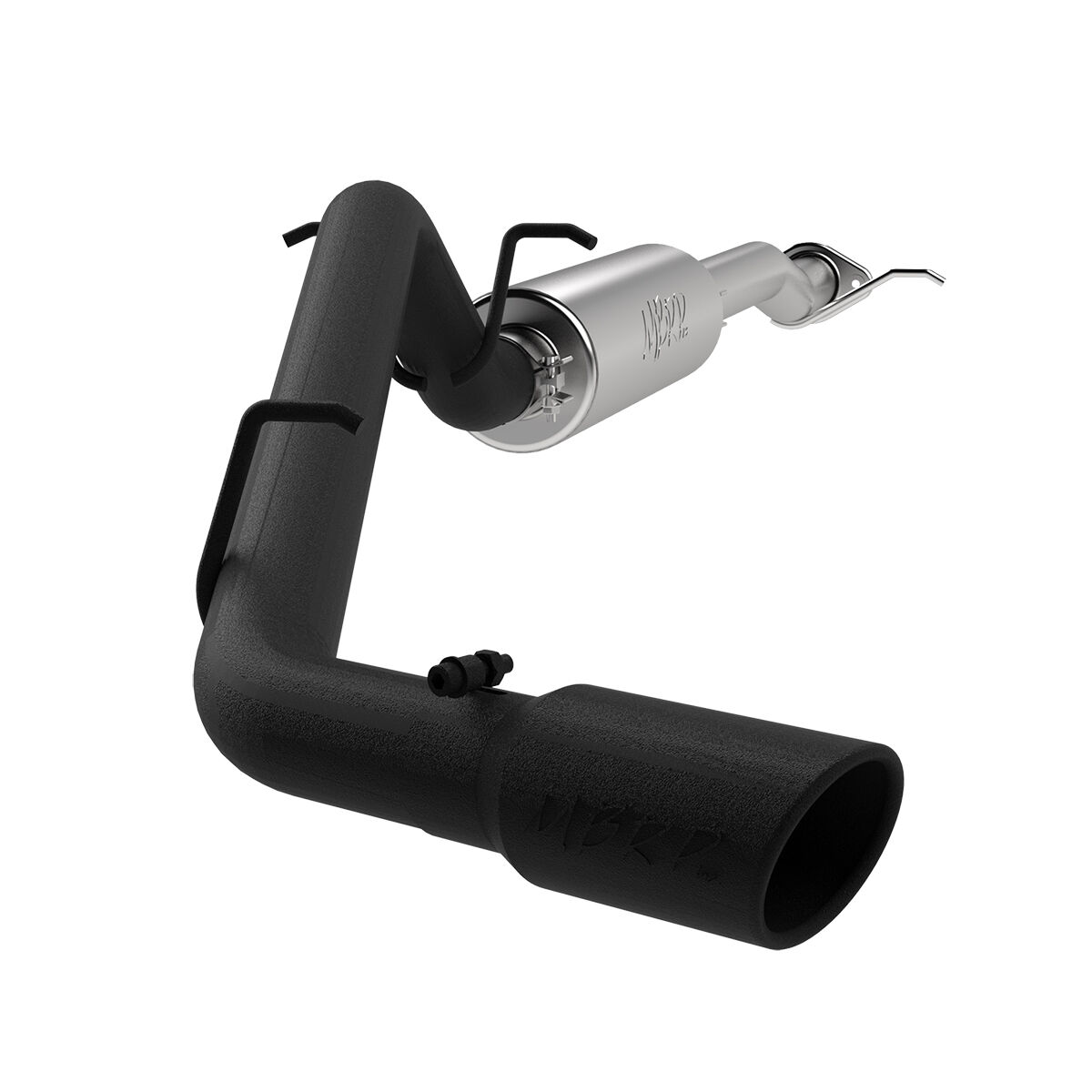 2017-2020 GMC Canyon Base/Denali/SLE/SLT 3.6L V6 MBRP Exhaust 3in. Cat Back; Turn Down; T409 - S5090BLK