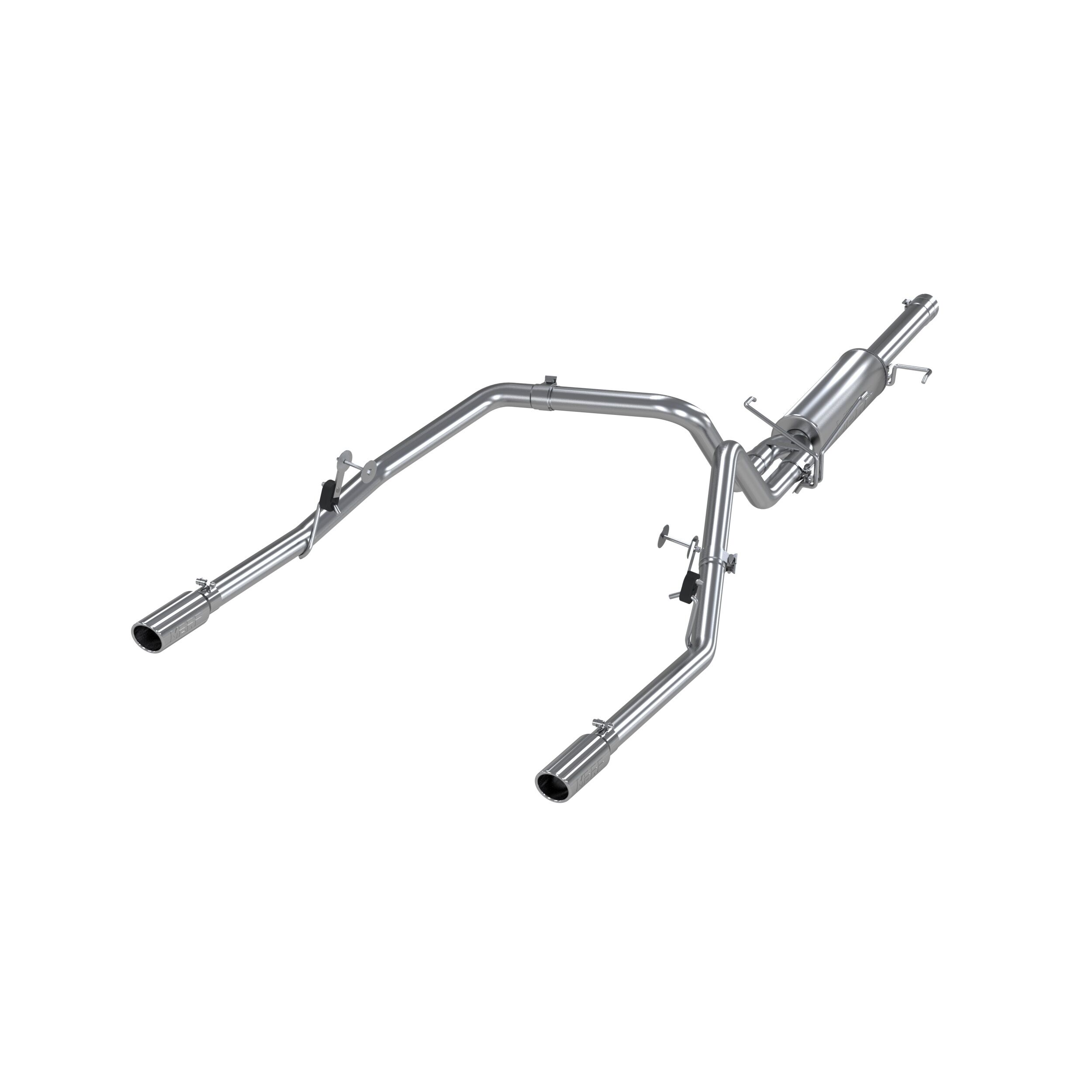 2003 Dodge Ram 1500 5.7L V8 MBRP Exhaust 2 1/2in. Cat Back; Dual Split Rear; T409 - S5108409