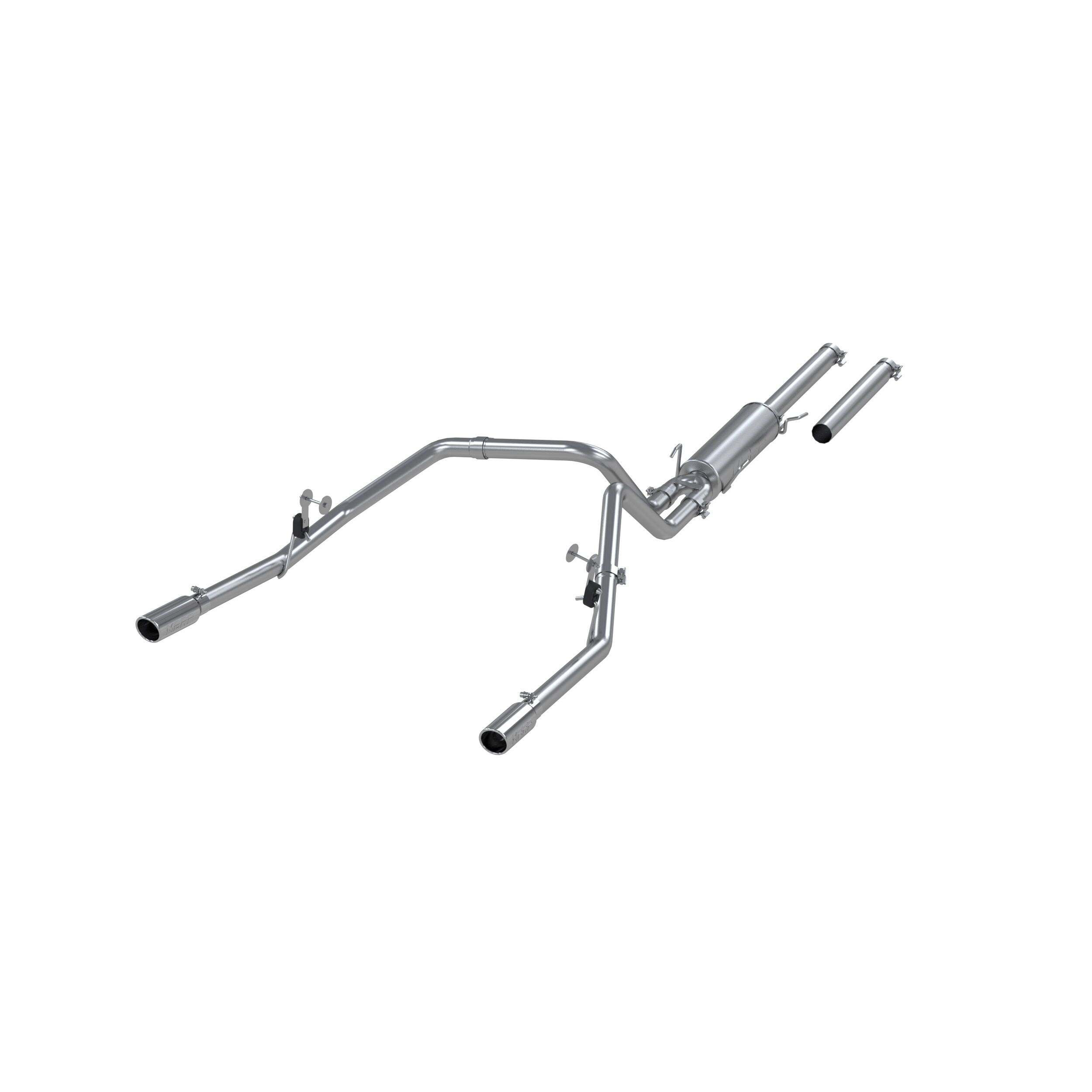 2004-2005 Dodge Ram 1500 SLT/ST 4.7L V8 Standard Cab Pickup MBRP Exhaust 2 1/2in. Cat Back; Dual Split Rear; AL - S5112AL