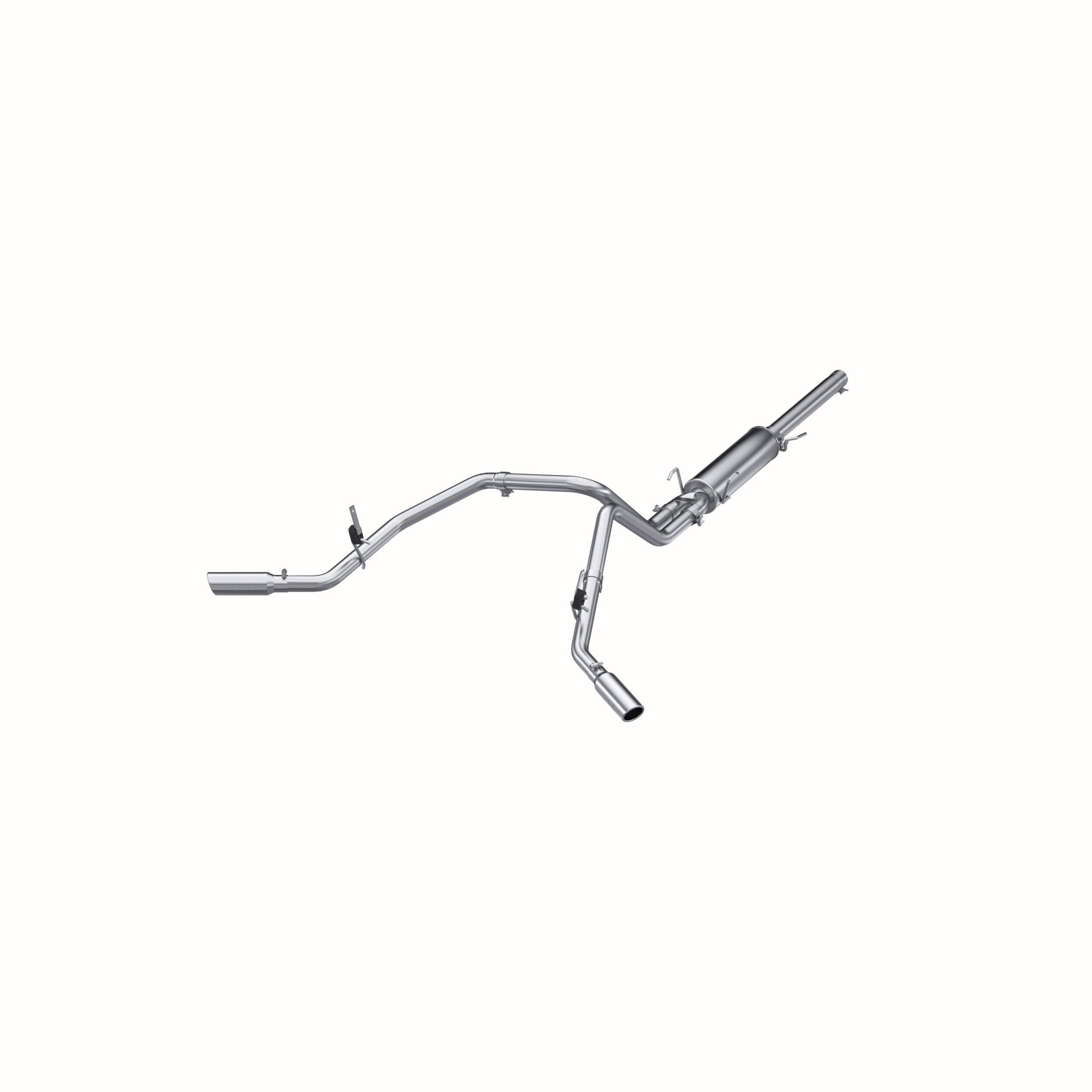 2004-2005 Dodge Ram 1500 SLT/ST 4.7L V8 Standard Cab Pickup MBRP Exhaust 2 1/2in. Cat Back; Dual Split Side; AL - S5114AL