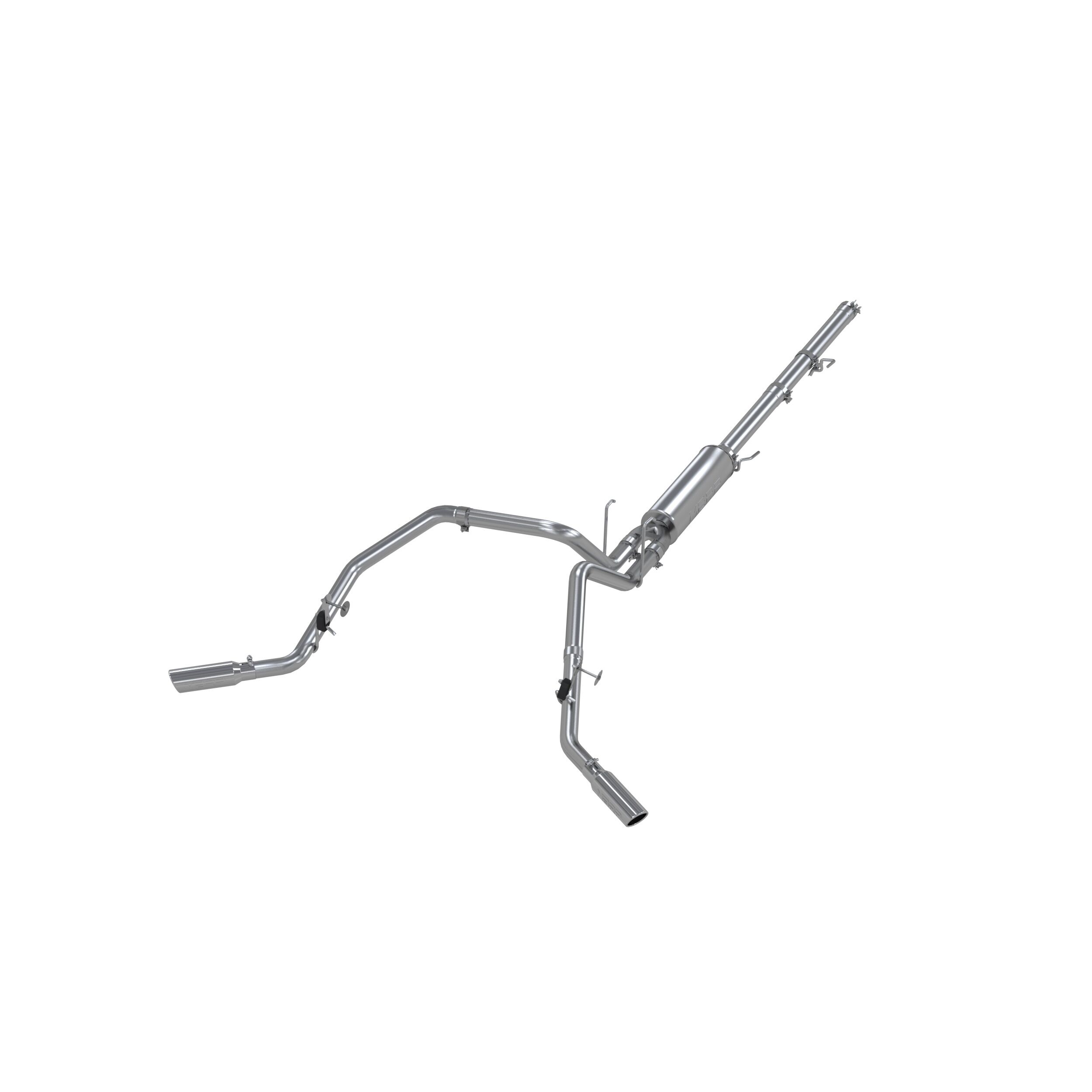 2007-2008 Dodge Ram 1500 5.7L V8 Crew Cab Pickup MBRP Exhaust 2 1/2in. Cat Back; Dual Split Side; AL - S5128AL