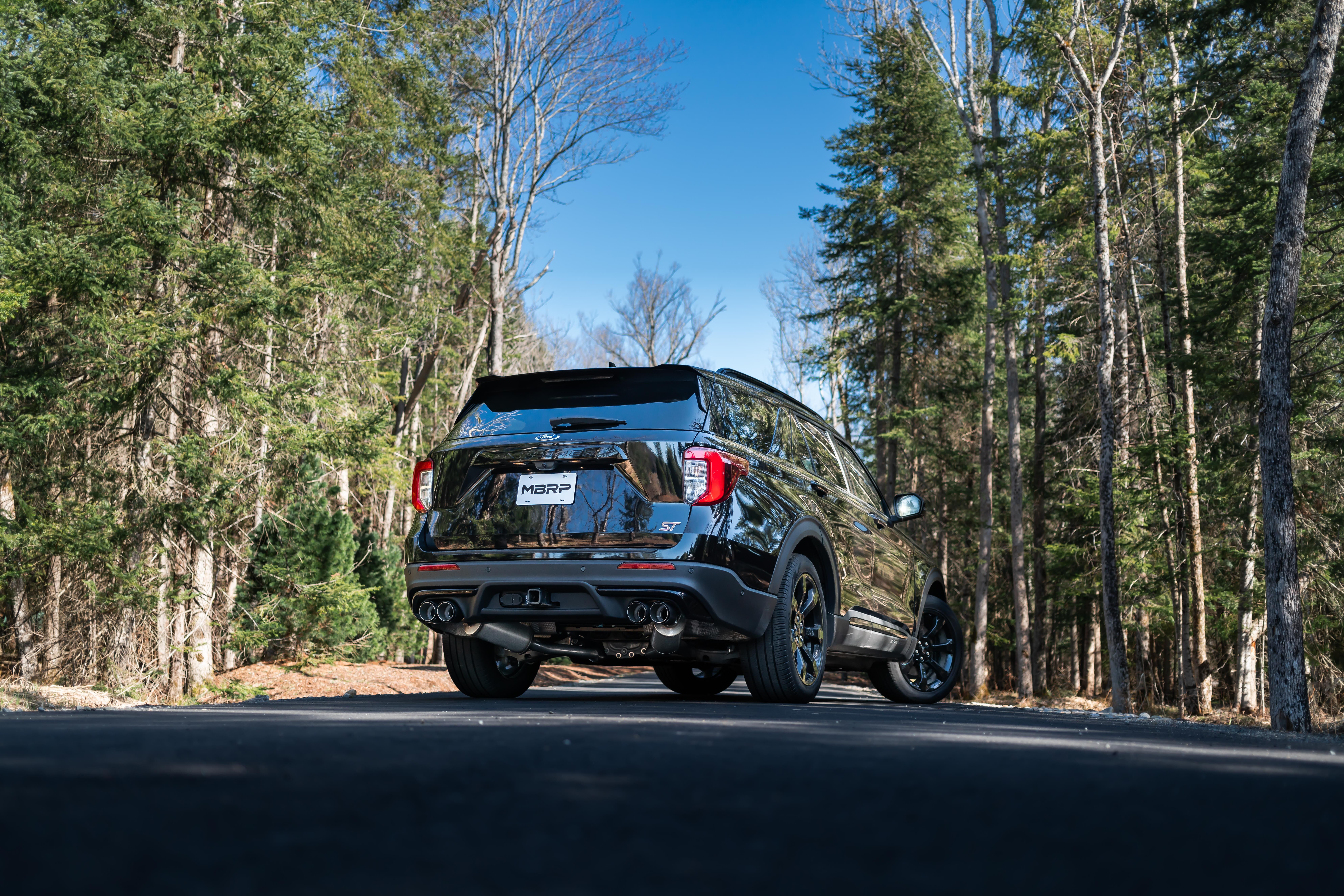 2020-2022 Lincoln Aviator Base/Black Label/Black Label Grand Touring/Grand Touring/Reserve 3.0L V6 MBRP Exhaust 2.5in. Cat Back; Dual Rear; Quad Tips