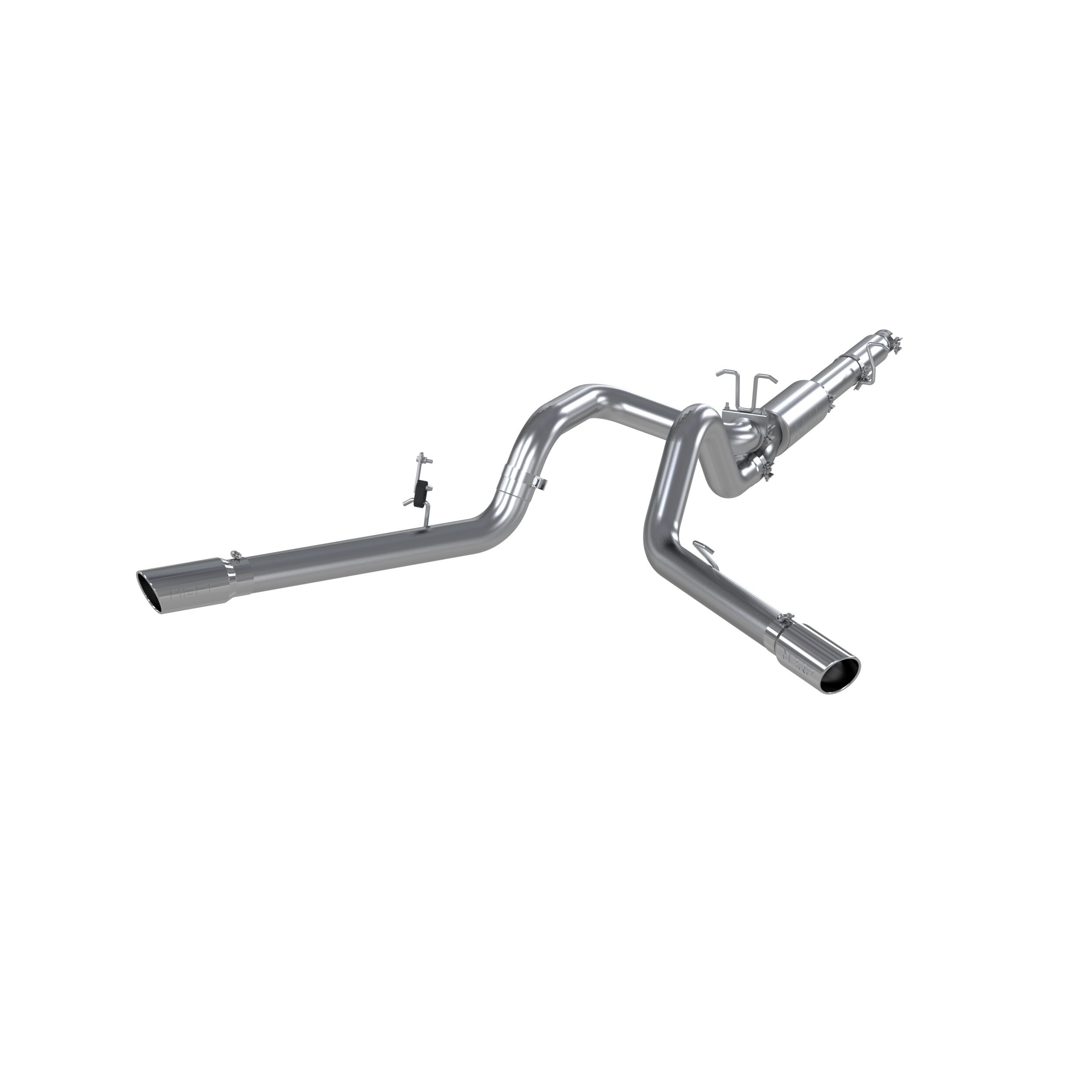 1999-2004 Ford F-350 Super Duty 6.8L V10 Crew Cab Pickup MBRP Exhaust 4in. Cat Back; Dual Split Side; AL - S5208AL