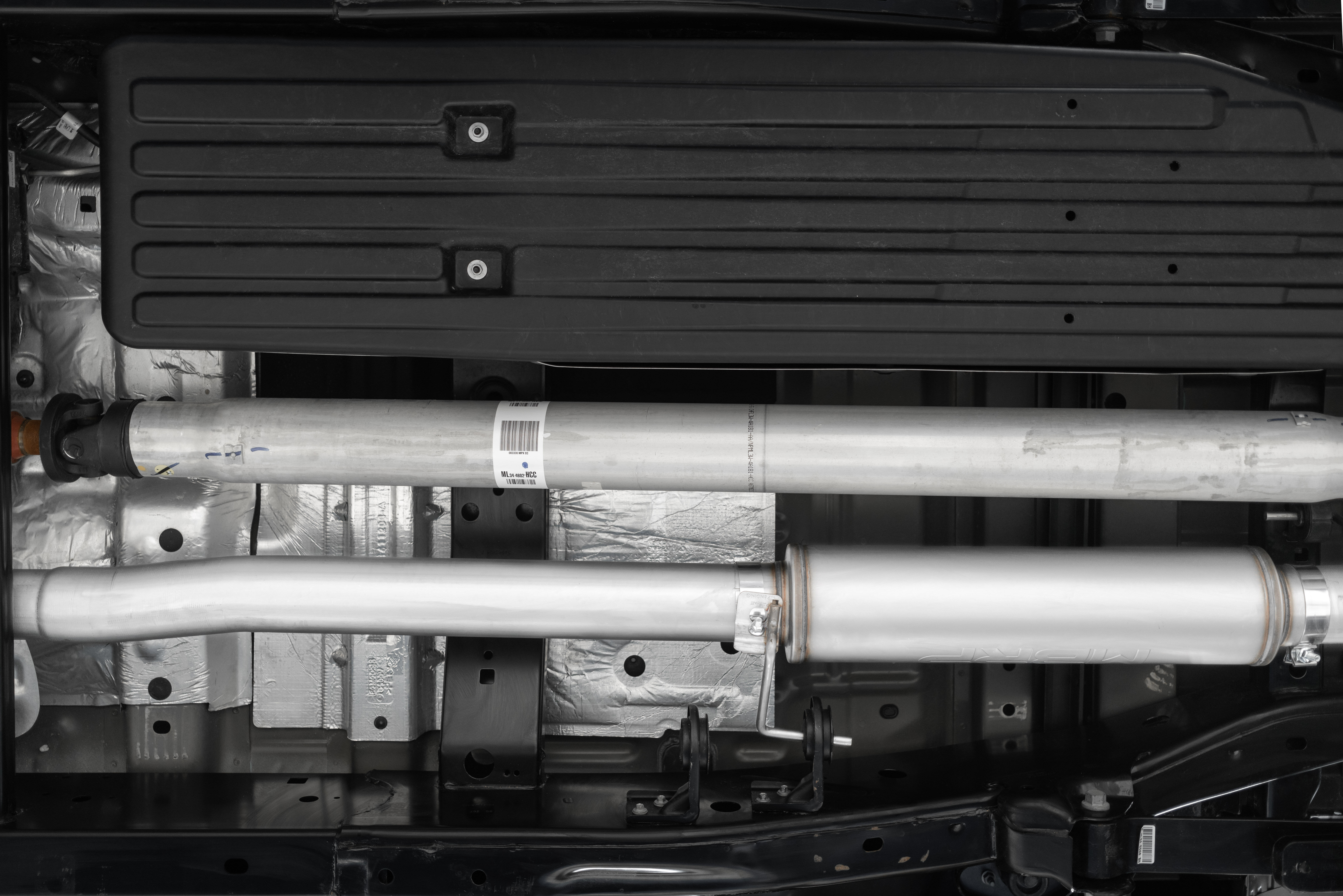 2021 Ford F-150 King Ranch/Lariat/Platinum/SSV/XL/XLT 5.0L V8 Crew Cab Pickup MBRP Exhaust 4in. Cat Back; Single; BLK