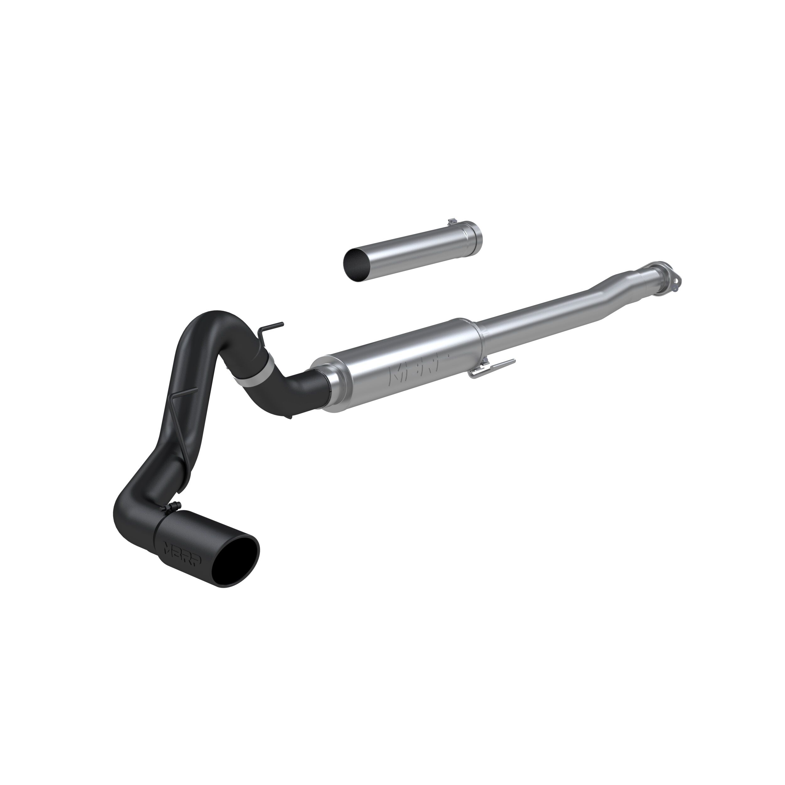 2021 Ford F-150 King Ranch/Lariat/Platinum/SSV/XL/XLT 5.0L V8 Crew Cab Pickup MBRP Exhaust 4in. Cat Back; Single; BLK - S5209BLK