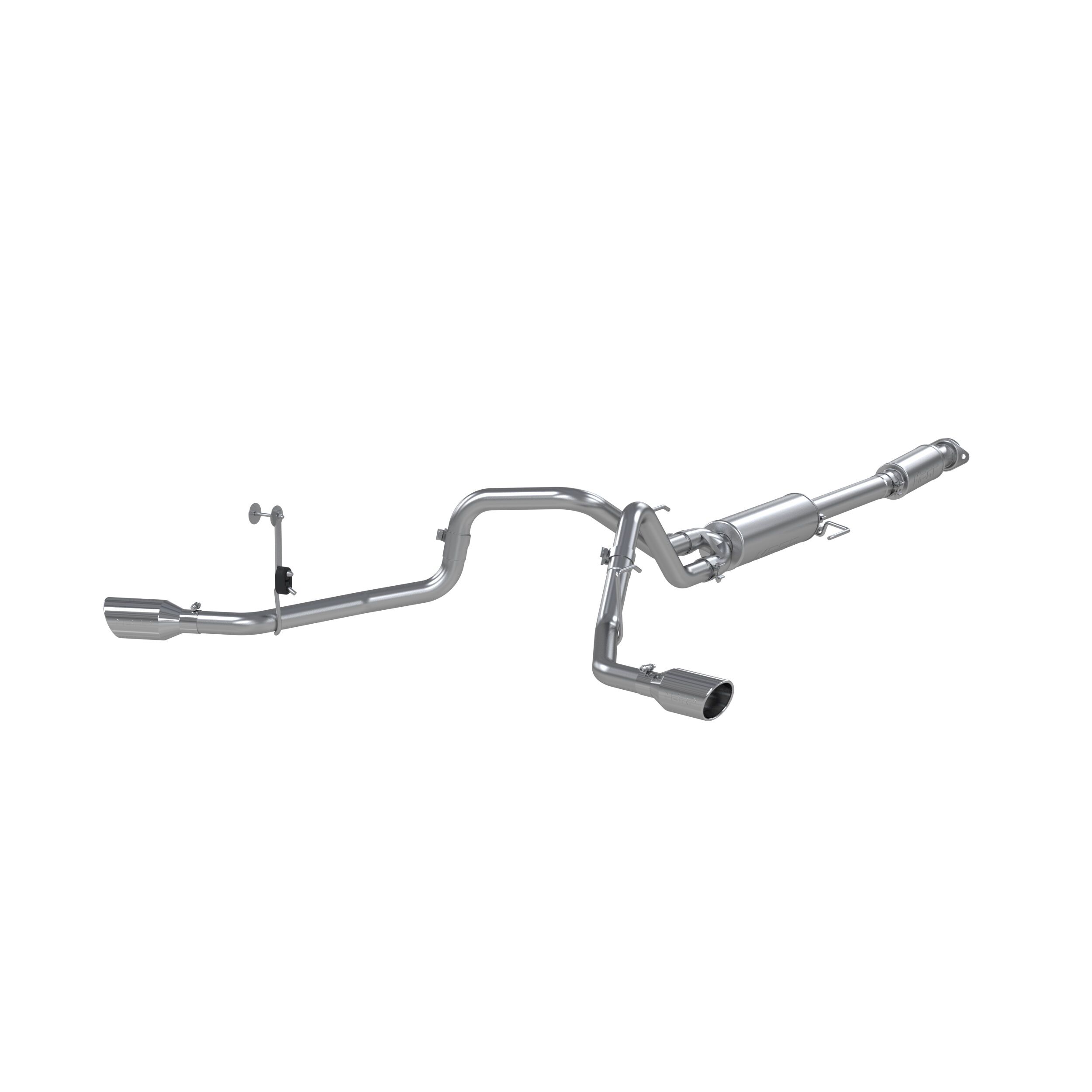2021 Ford F-150 King Ranch/Lariat/Platinum/SSV/XL/XLT 5.0L V8 Crew Cab Pickup 4DR MBRP Exhaust 3in. Cat Back; 2.5in. Dual Side Exit; AL - S5213AL