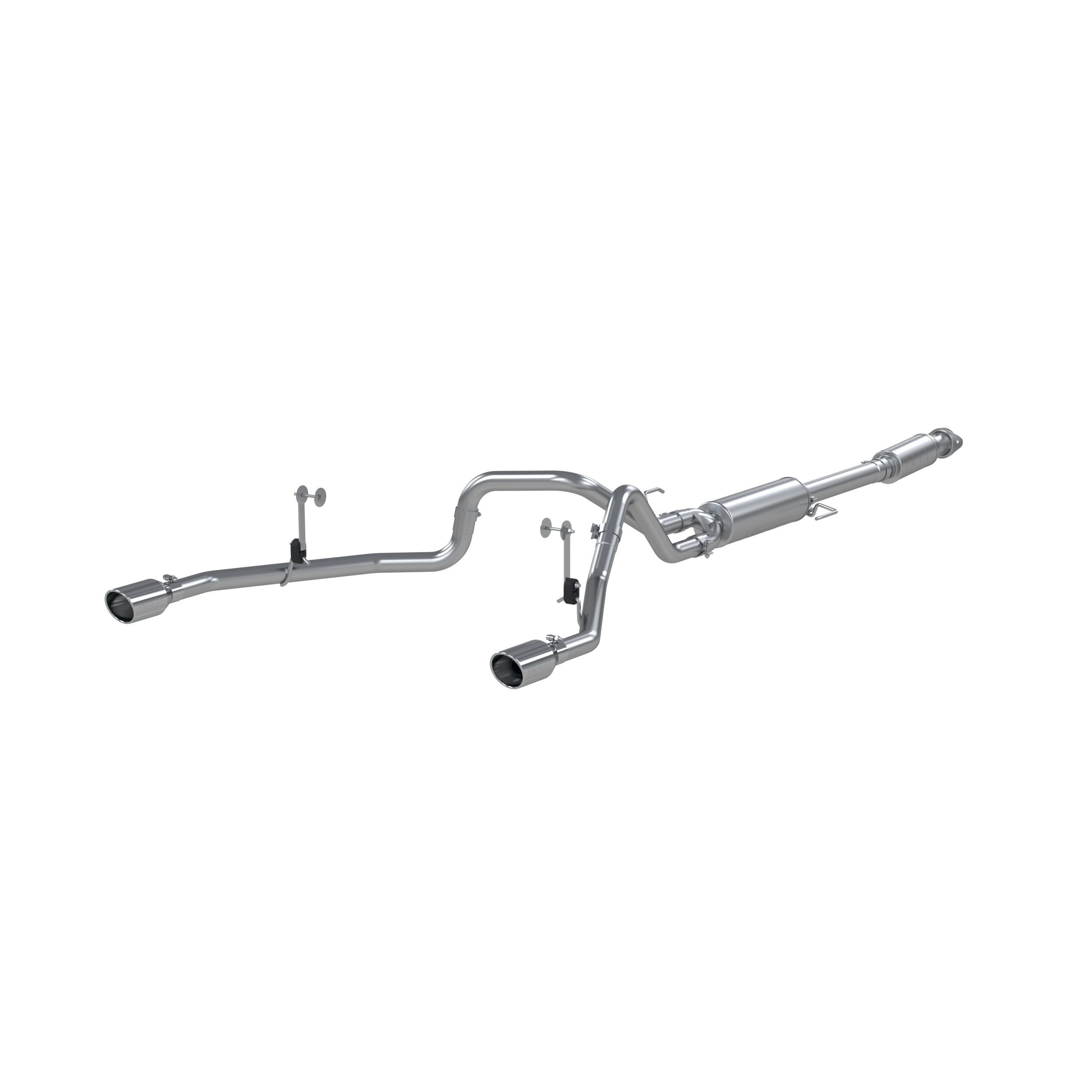 2021 Ford F-150 King Ranch/Lariat/Platinum/SSV/XL/XLT 5.0L V8 Crew Cab Pickup 4DR MBRP Exhaust 3in. Cat Back; 2.5in. Dual Side Exit; T-409 - S5215409