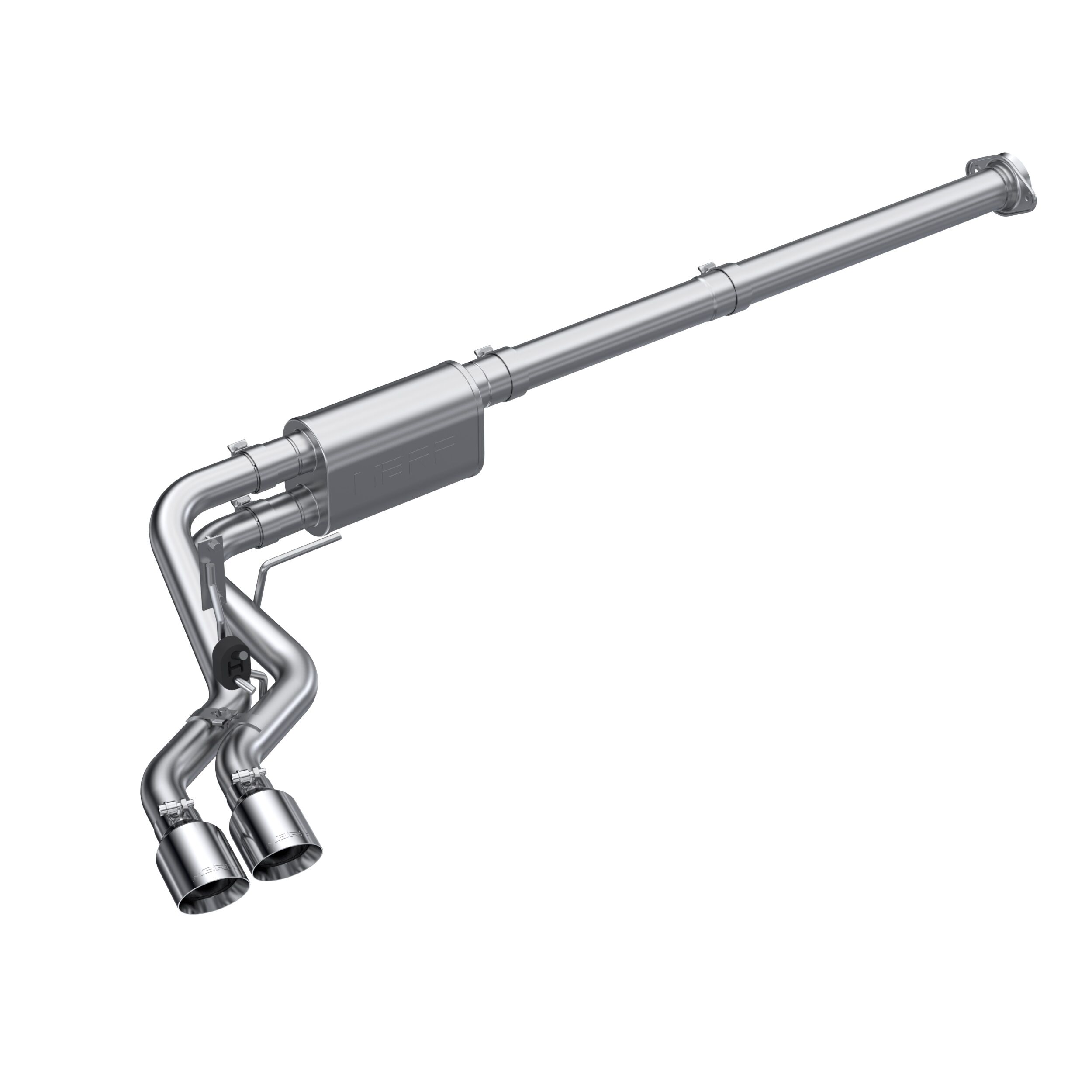 2021 Ford F-150 King Ranch/Lariat/Platinum/SSV/XL/XLT 5.0L V8 Crew Cab Pickup 4DR MBRP Exhaust 3in. Cat-Back; 2.5in Pre-Axle; 304 - S5217304
