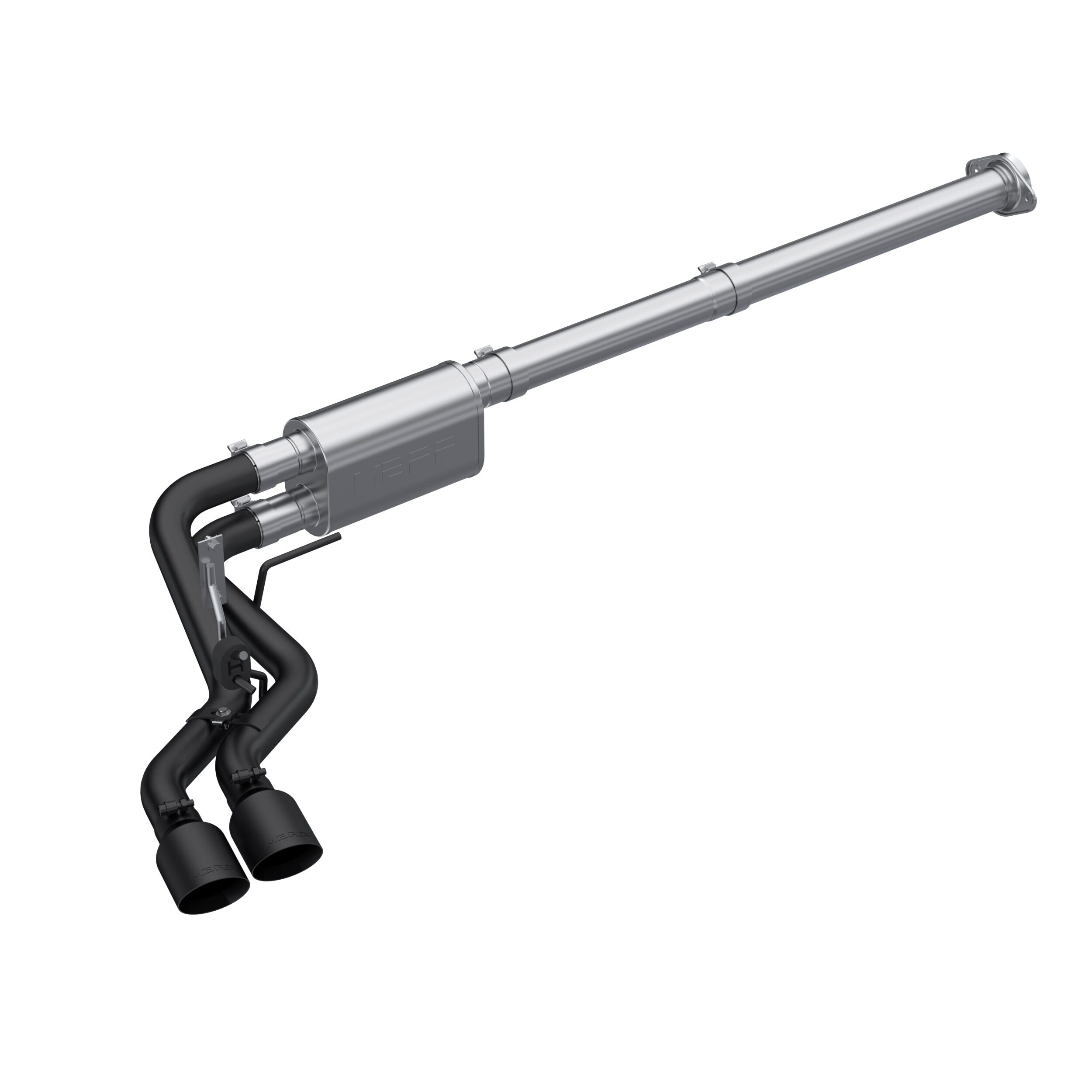 2021 Ford F-150 King Ranch/Lariat/Platinum/SSV/XL/XLT 5.0L V8 Crew Cab Pickup 4DR MBRP Exhaust 3in. Cat-Back; 2.5in Pre-Axle; BLK - S5217BLK