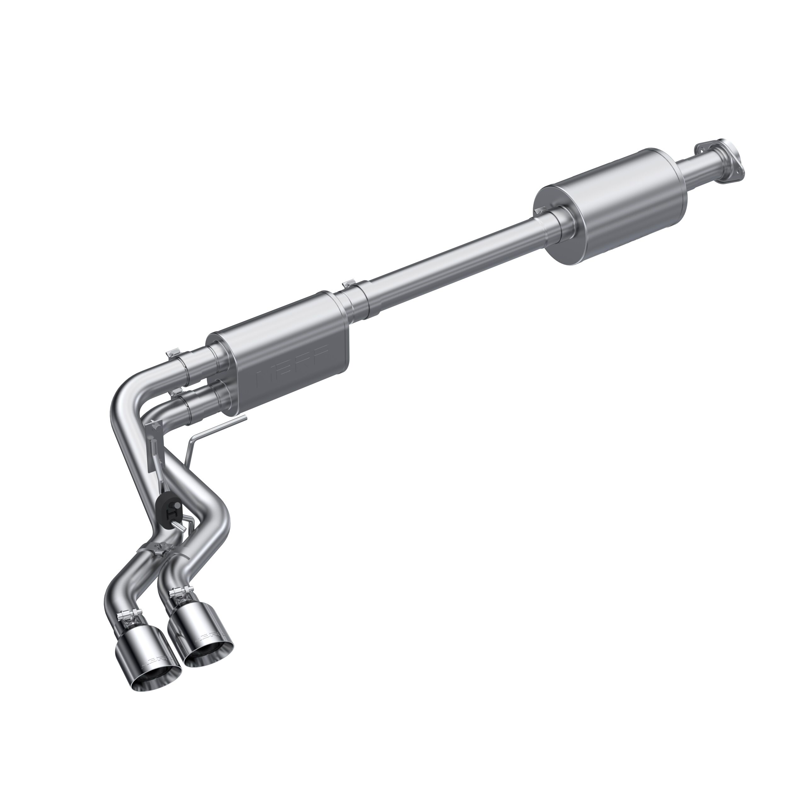 2021-2022 Ford F-150 King Ranch/Lariat/Platinum/SSV/XL/XLT 5.0L V8 Crew Cab Pickup 4DR MBRP Exhaust 3in. Cat-Back; 2.5in Pre-Axle; 304 - S5219304