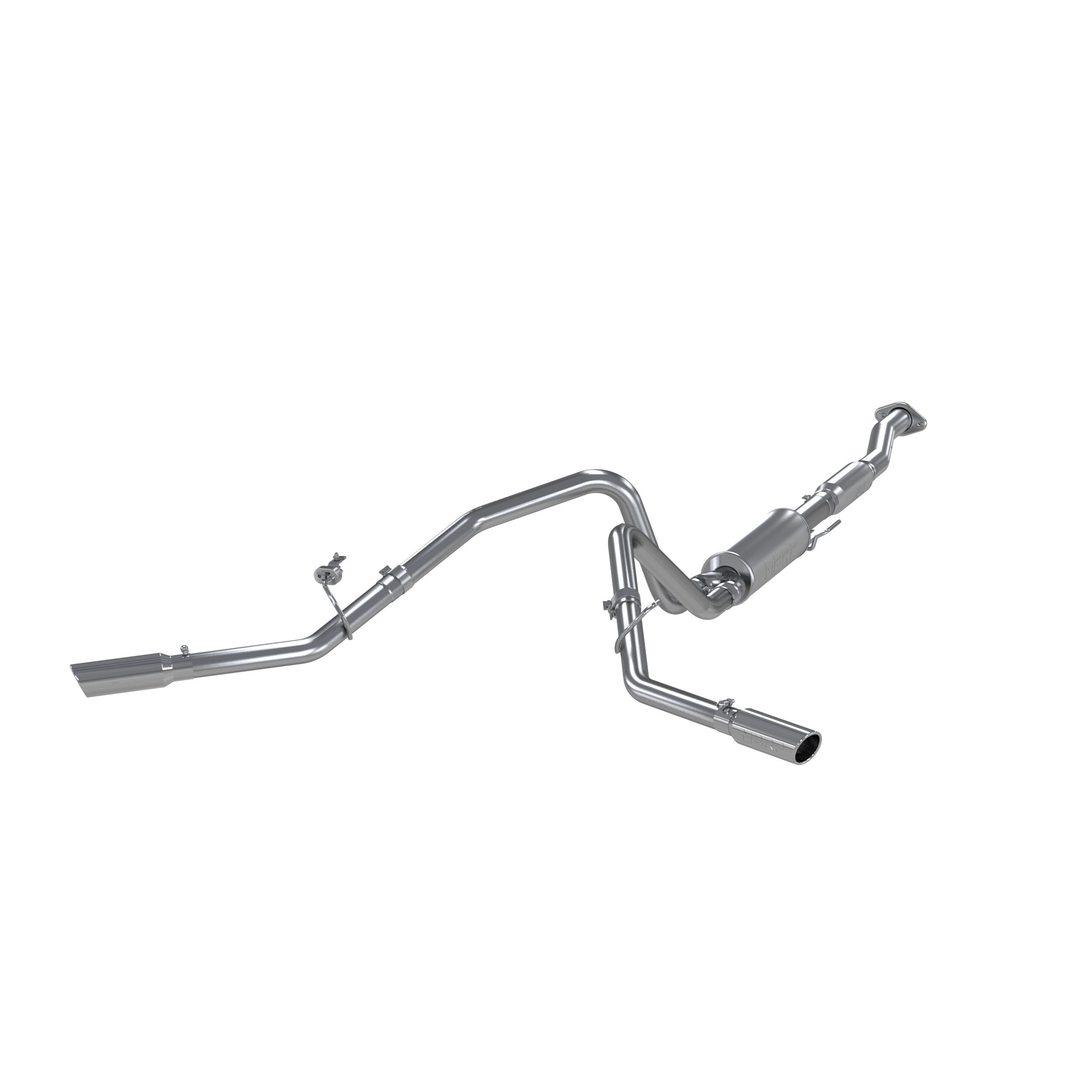 2011-2014 Ford F-150 FX4/King Ranch/Lariat/Platinum/XL/XLT 5.0L V8 Crew Cab Pickup MBRP Exhaust 2 1/2in. Cat Back; Dual Side; AL - S5232AL