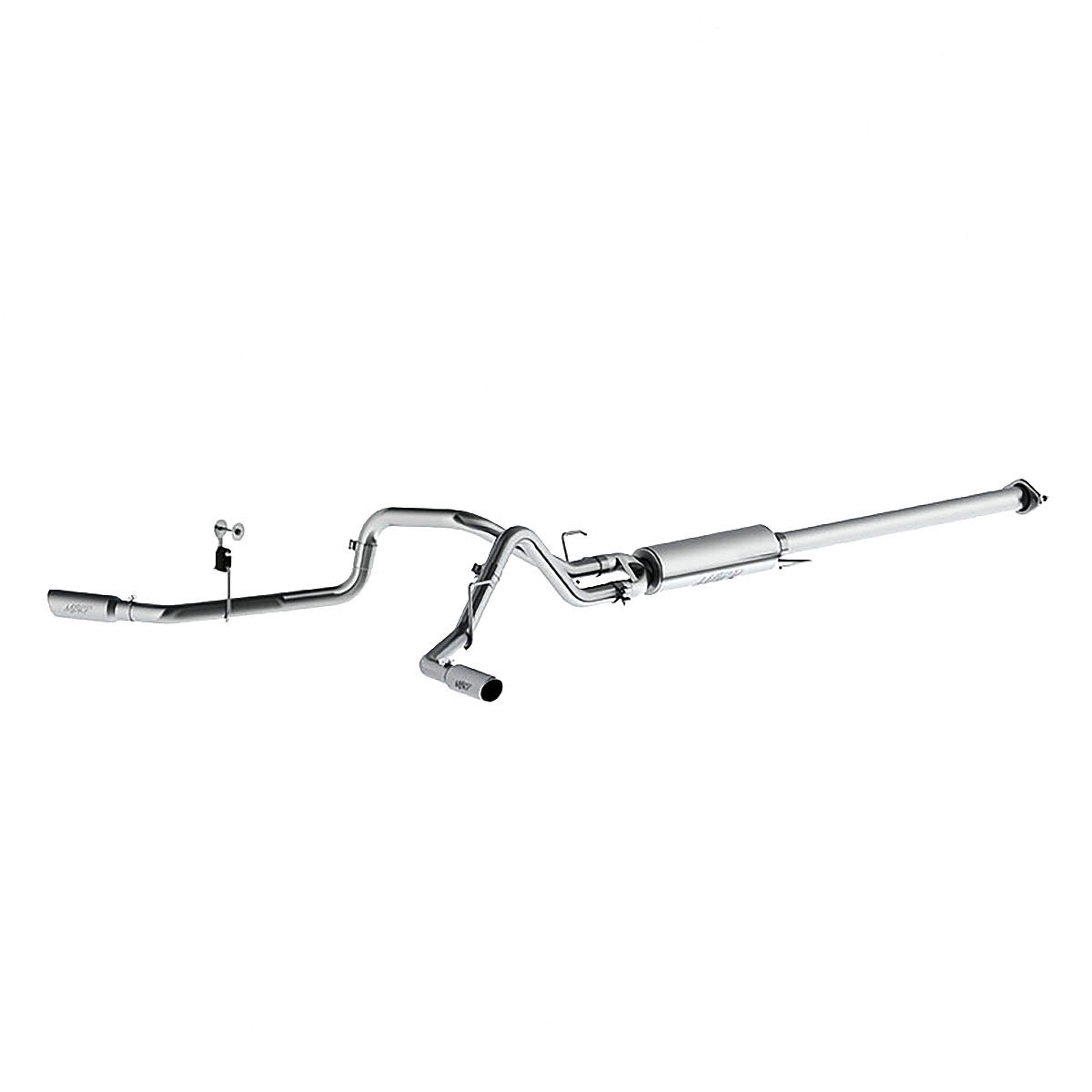 2017-2020 Ford F-150 Lariat/XL/XLT 2.7L V6 Crew Cab Pickup MBRP Exhaust 2 1/2in. Cat Back; Dual Side Exit; AL - S5254AL
