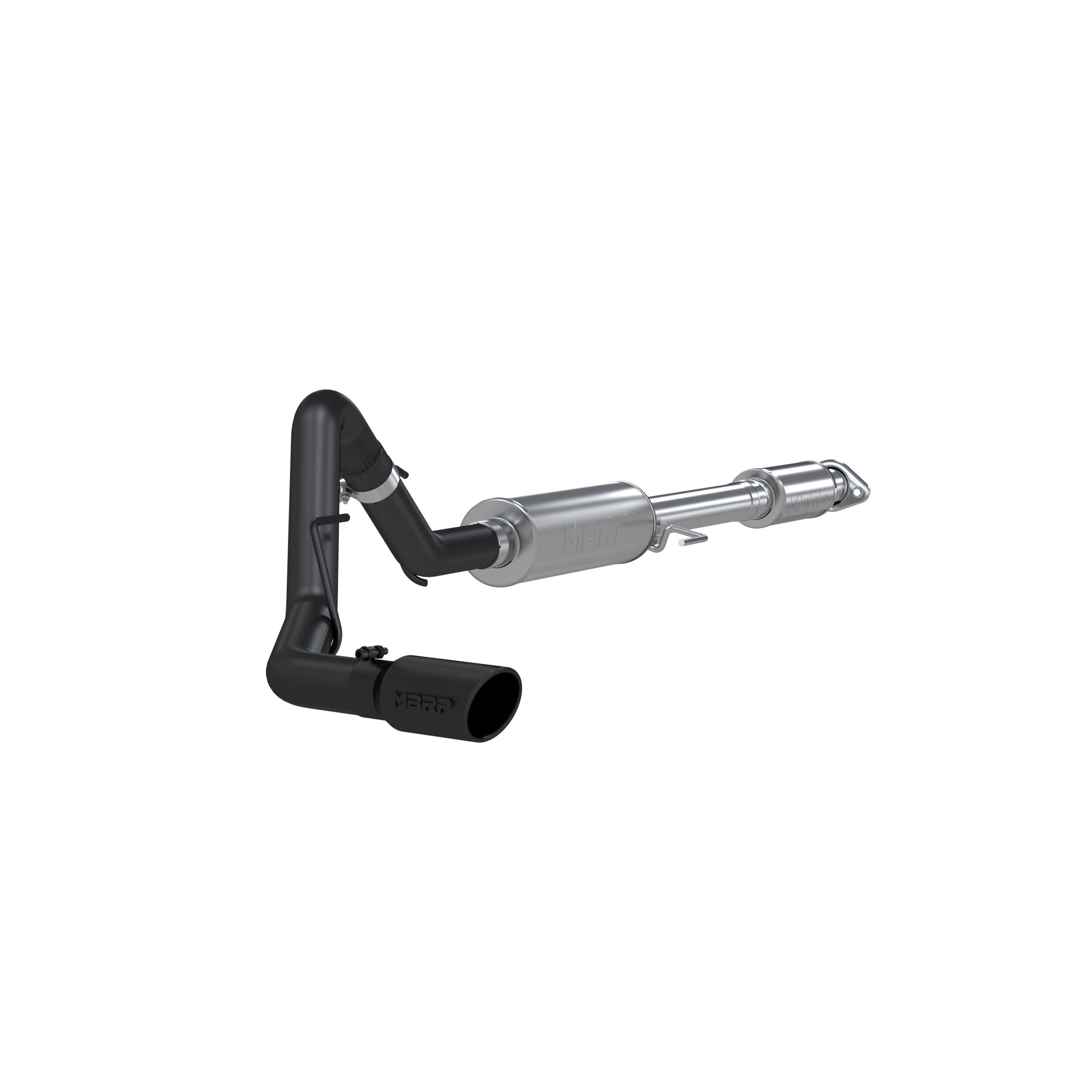 2017-2020 Ford F-150 King Ranch/Lariat/Platinum/SSV/XL/XLT 5.0L V8 Crew Cab Pickup MBRP Exhaust 3in. Cat Back; Single Side Exit; Black - S5256BLK