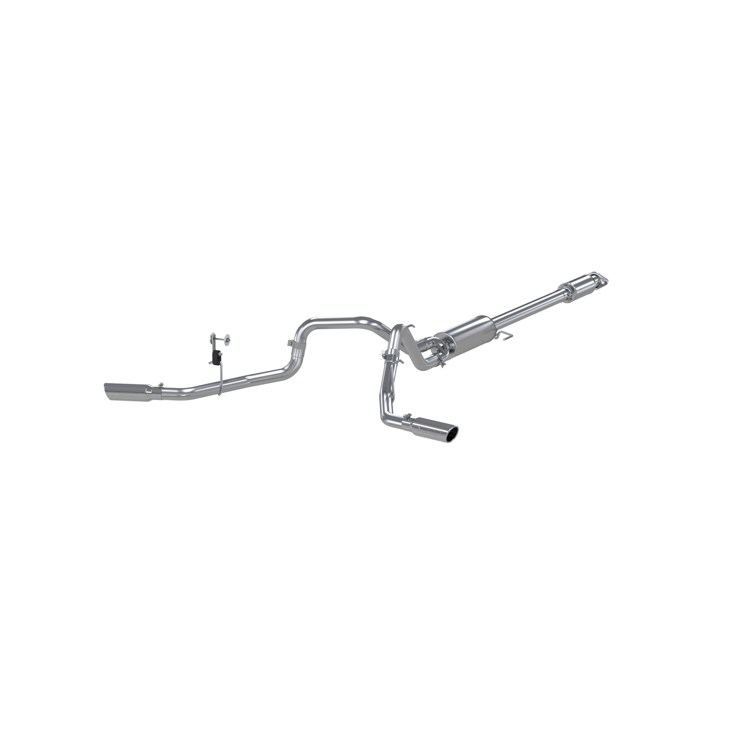 2017-2020 Ford F-150 King Ranch/Lariat/Platinum/SSV/XL/XLT 5.0L V8 Crew Cab Pickup MBRP Exhaust 2 1/2in. Cat Back; Dual Side Exit; AL - S5257AL