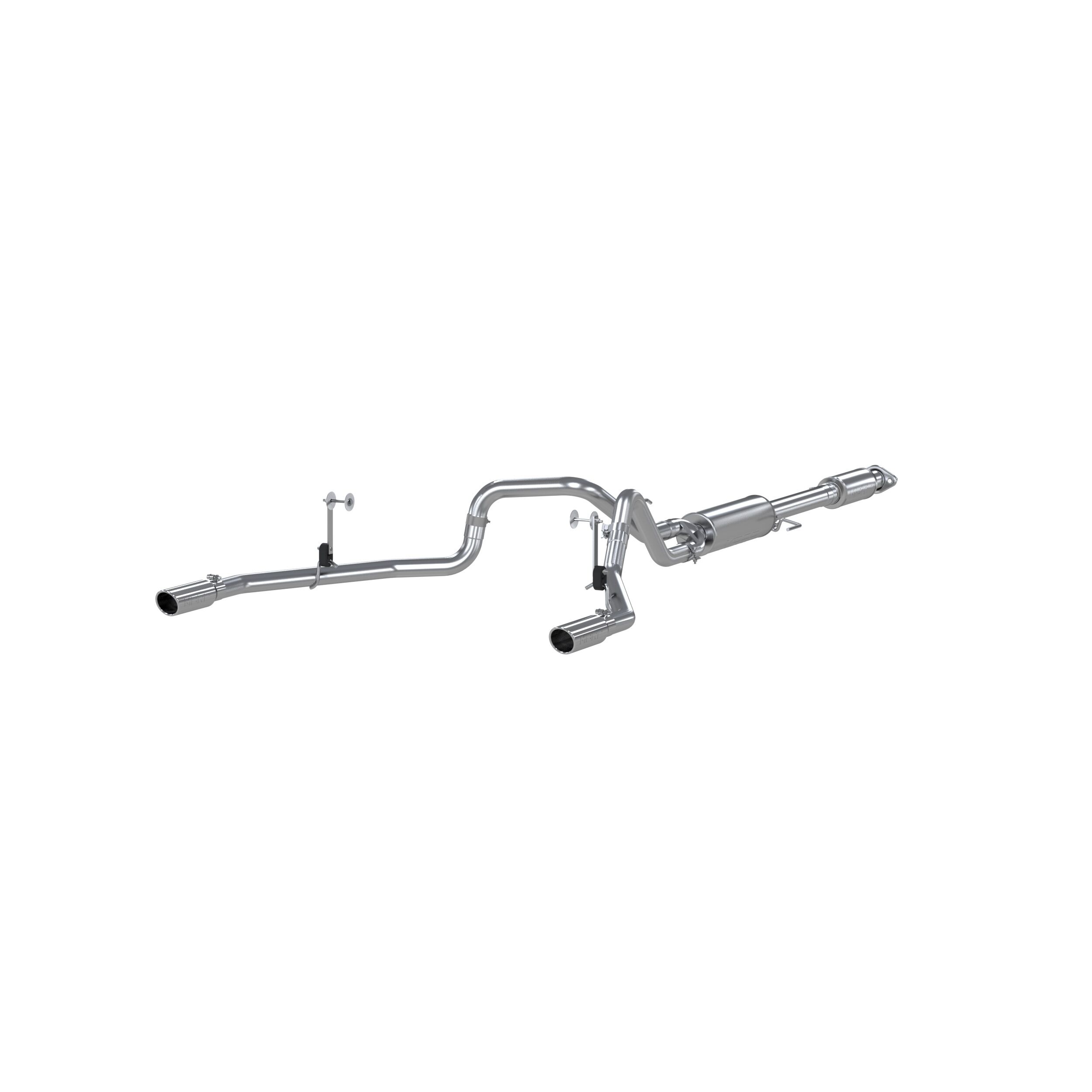 2017-2020 Ford F-150 King Ranch/Lariat/Platinum/SSV/XL/XLT 5.0L V8 Crew Cab Pickup MBRP Exhaust 2 1/2in. Cat Back; Dual Rear; T409 - S5258409