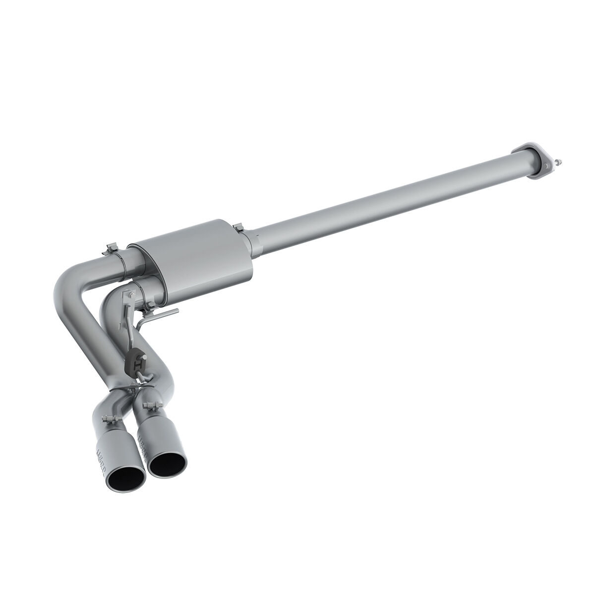 2017-2020 Ford F-150 XL/XLT 2.7L V6/5.0L V8 Crew Cab Pickup MBRP Exhaust 3in. Cat Back; Single Side Dual Outlet in Front of Rear Wheel; T409; Race Version - S5260409
