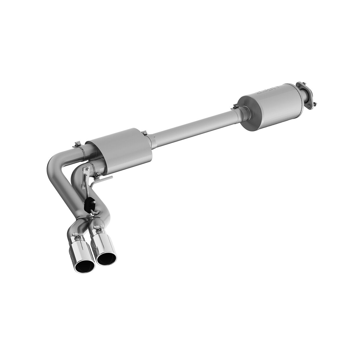 2017-2020 Ford F-150 King Ranch/Lariat/Platinum/SSV/XL/XLT 5.0L V8 Crew Cab Pickup MBRP Exhaust 3in. Cat Back; Pre-Axle Dual Outlet; T409; Street Version - S5262AL
