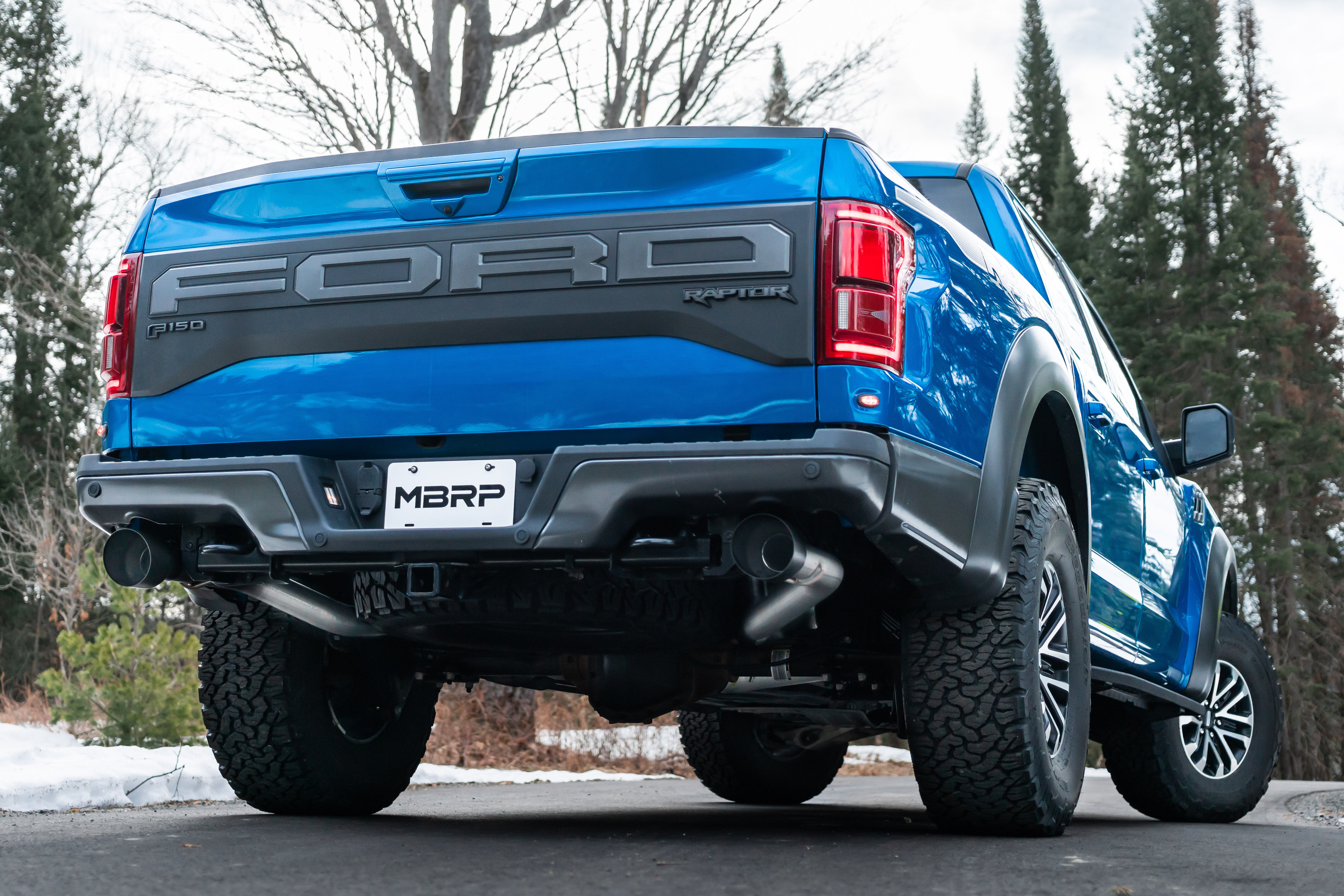 2019-2020 Ford F-150 Raptor 3.5L V6 Crew Cab Pickup MBRP Exhaust 3in. Resonator Back; Dual Rear; T409