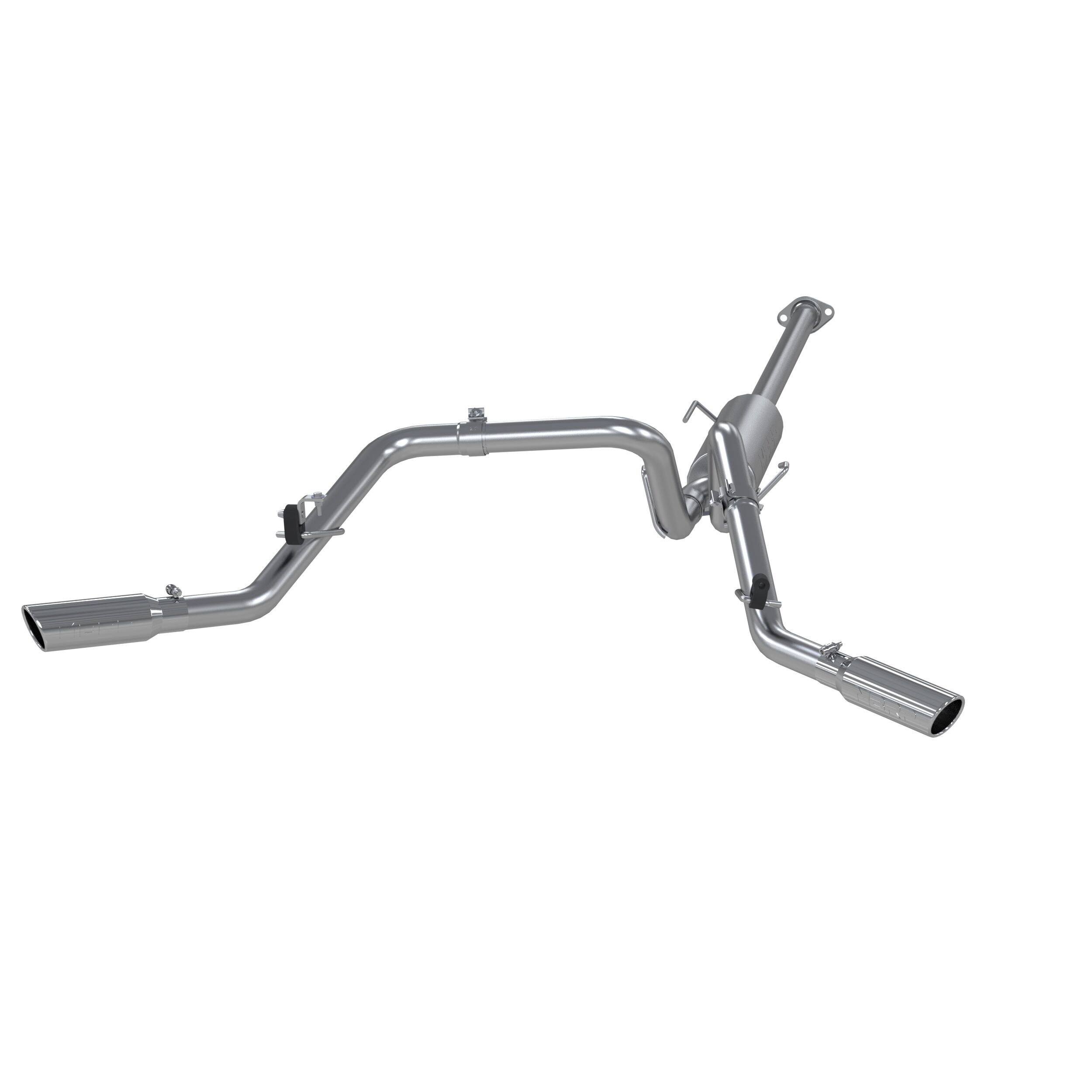 2005-2013 Toyota Tacoma Base 4.0L V6 Crew Cab Pickup MBRP Exhaust 2 1/2in. Cat Back; Dual Split Side; T409 - S5328409