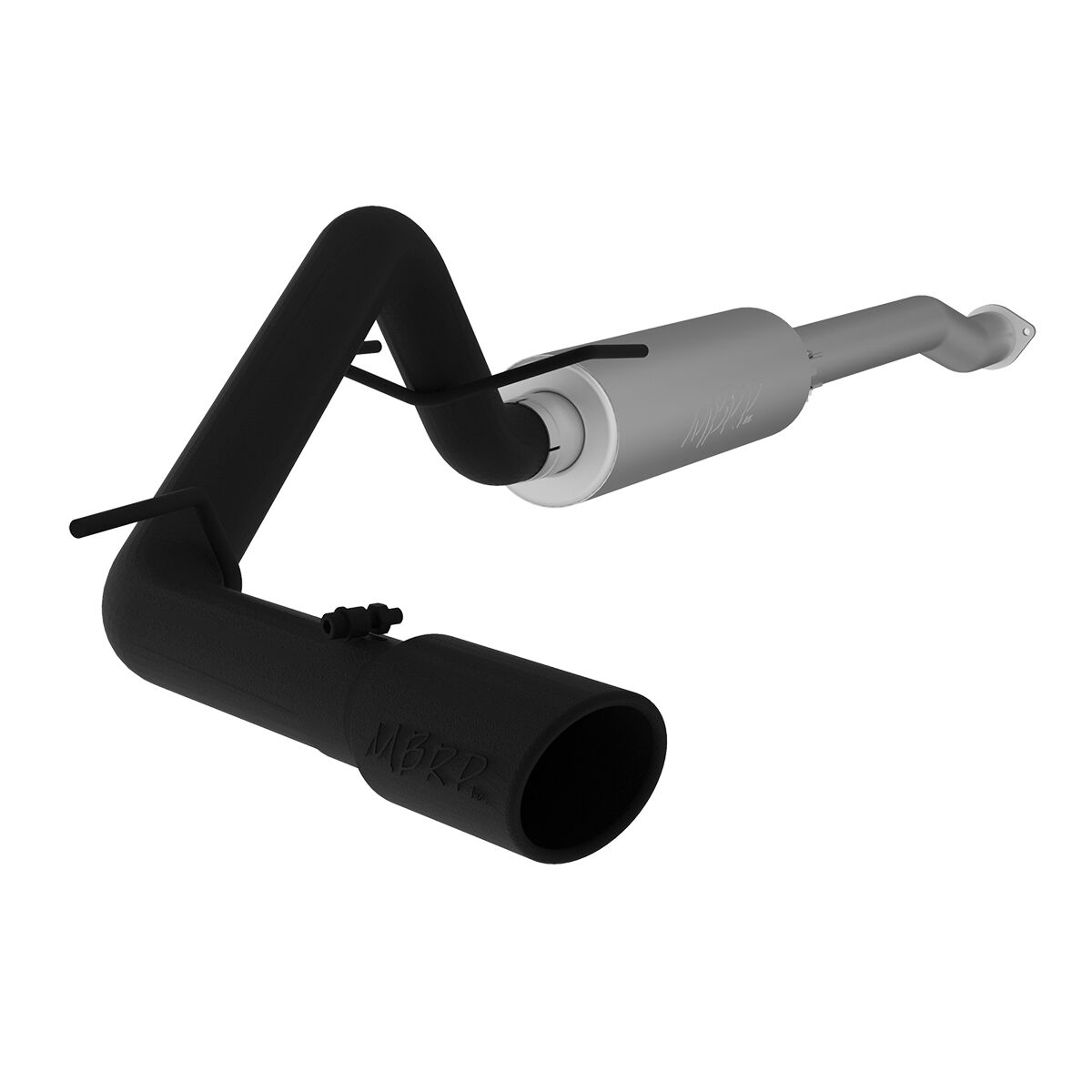 2016-2022 Toyota Tacoma SR/SR5/TRD Off-Road/TRD Sport 3.5L V6 Extended Cab Pickup MBRP Exhaust 3"; Cat Back; Single Side Exit; Black - S5338BLK