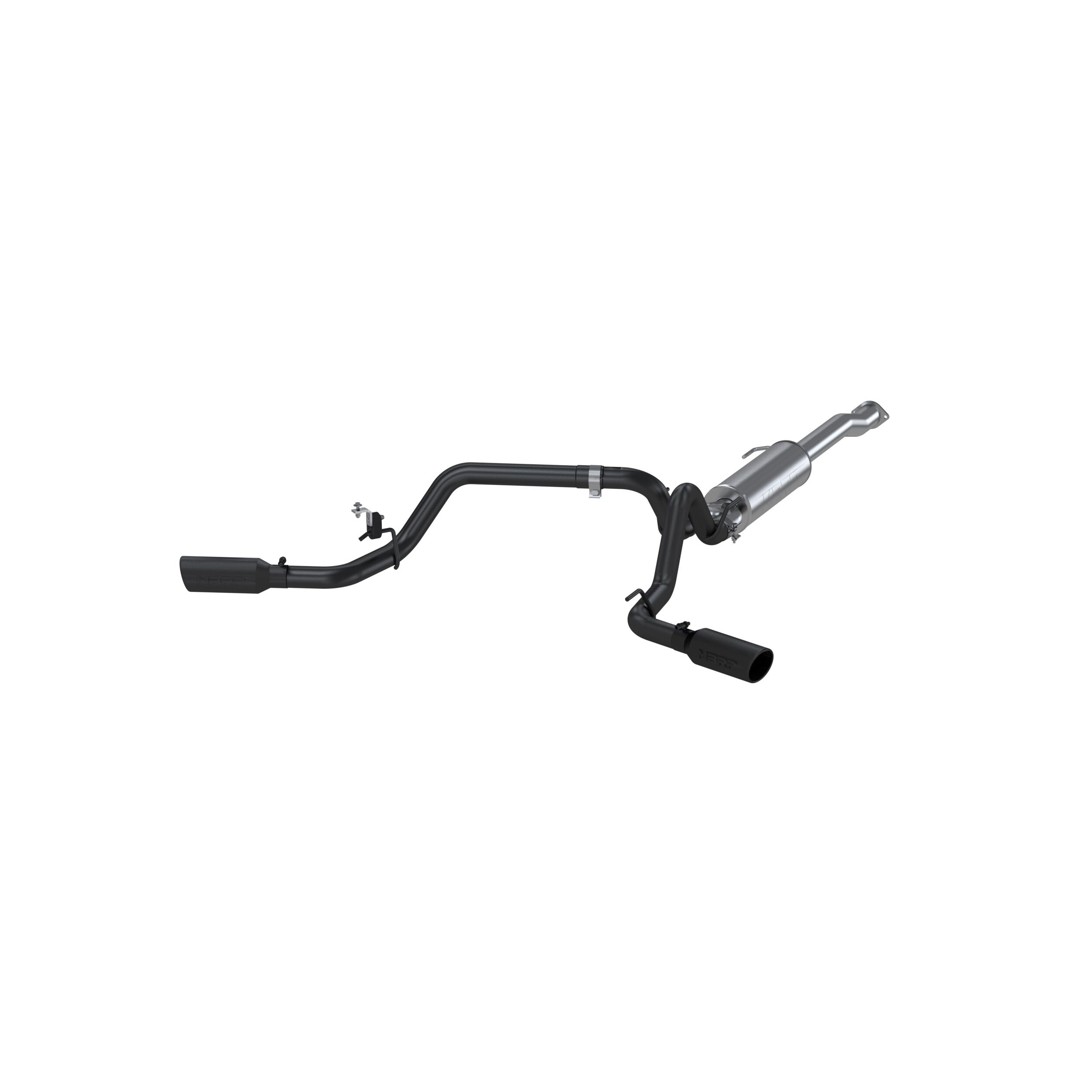 2016-2020 Toyota Tacoma SR/SR5/TRD Off-Road 3.5L V6 Crew Cab Pickup MBRP Exhaust 3"; Cat Back; Dual Split Side; Black - S5340BLK