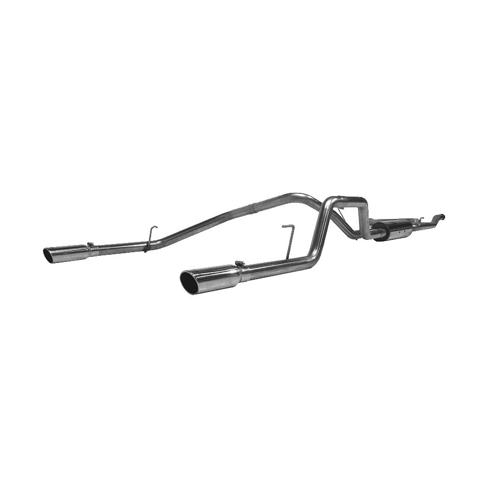 2004-2009 Nissan Titan 5.6L V8 MBRP Exhaust 2 1/2in. Cat Back; Dual Split Rear; T409 - S5402409