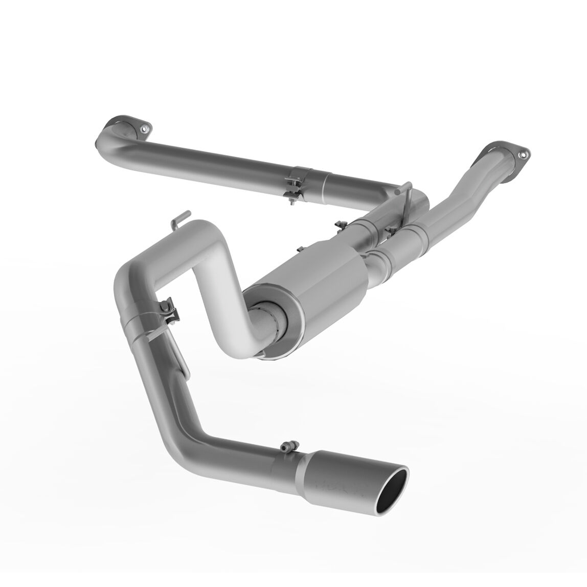 2017-2018 Nissan Titan XD 5.6L V8 Crew Cab Pickup MBRP Exhaust 3in. Cat Back; Single Side; AL - S5408AL