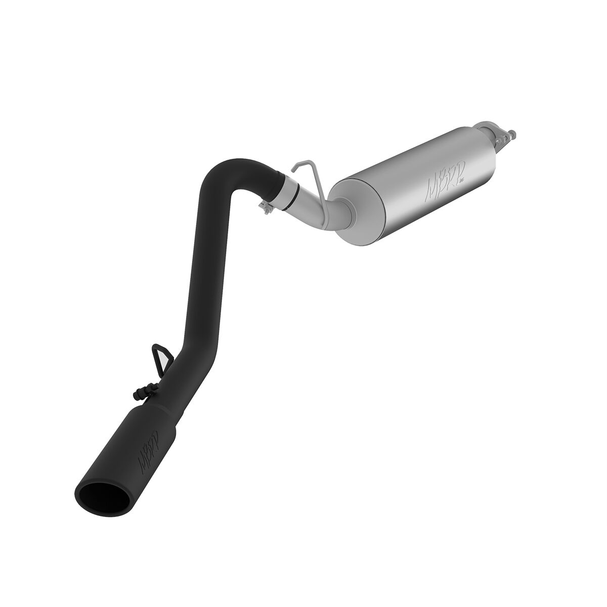 2003-2006 Jeep Wrangler Rubicon/Sport/X 4.0L L6 MBRP Exhaust 2 1/2in. Cat Back; Single Side; Black Coated - S5500BLK