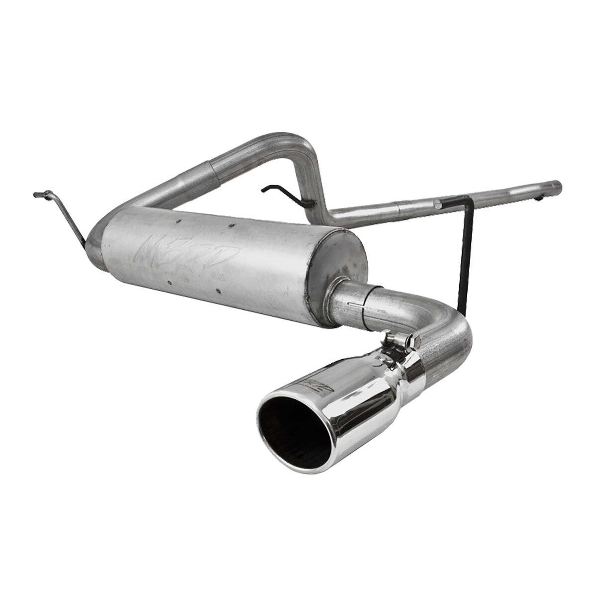 2007-2011 Jeep Wrangler UNLTD Rubicon/UNLTD Sahara 3.8L V6 MBRP Exhaust 2 1/2in. Cat Back; Single Side; AL - S5502AL