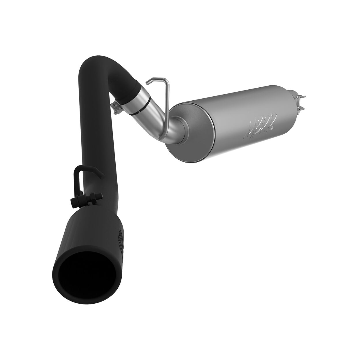 1997-1999 Jeep TJ MBRP Exhaust 2 1/2in. Cat Back; Single Side; Black Coated - S5512BLK