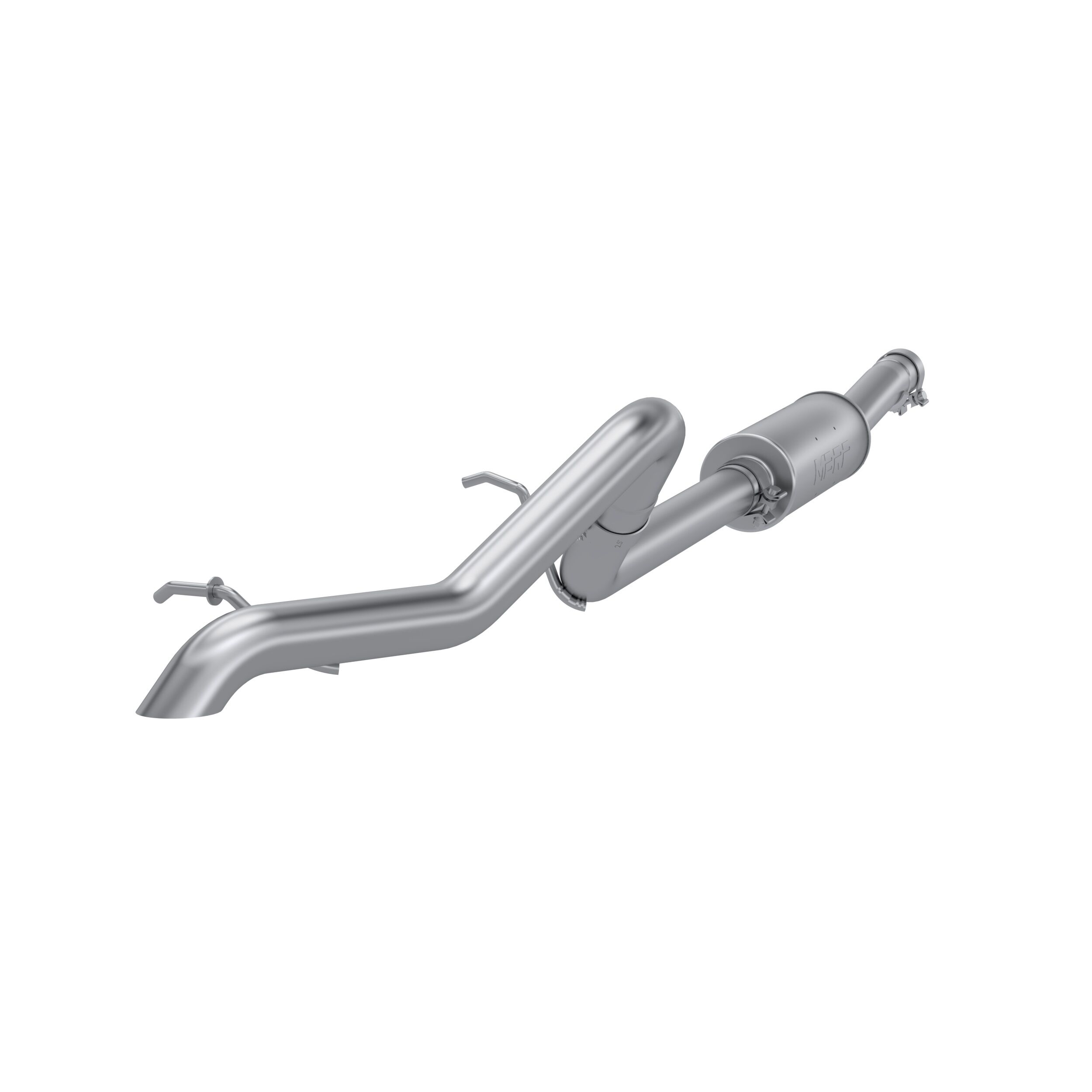 2007-2011 Jeep Wrangler UNLTD Rubicon/UNLTD Sahara 3.8L V6 MBRP Exhaust 2 1/2in. Off-Road Tail Pipe; Muffler before Axle; AL - S5514AL