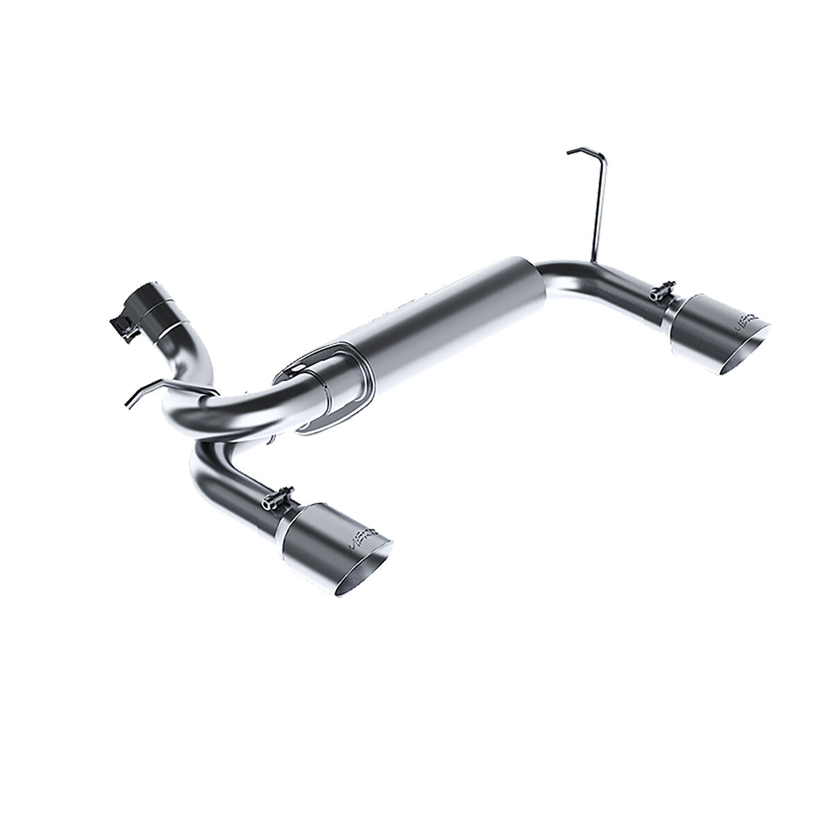 2007-2011 Jeep Wrangler Rubicon/Sahara/UNLTD Rubicon/UNLTD Sahara 3.8L V6 MBRP Exhaust 2 1/2in. Axle Back; Dual Rear Exit; T409 - S5528409