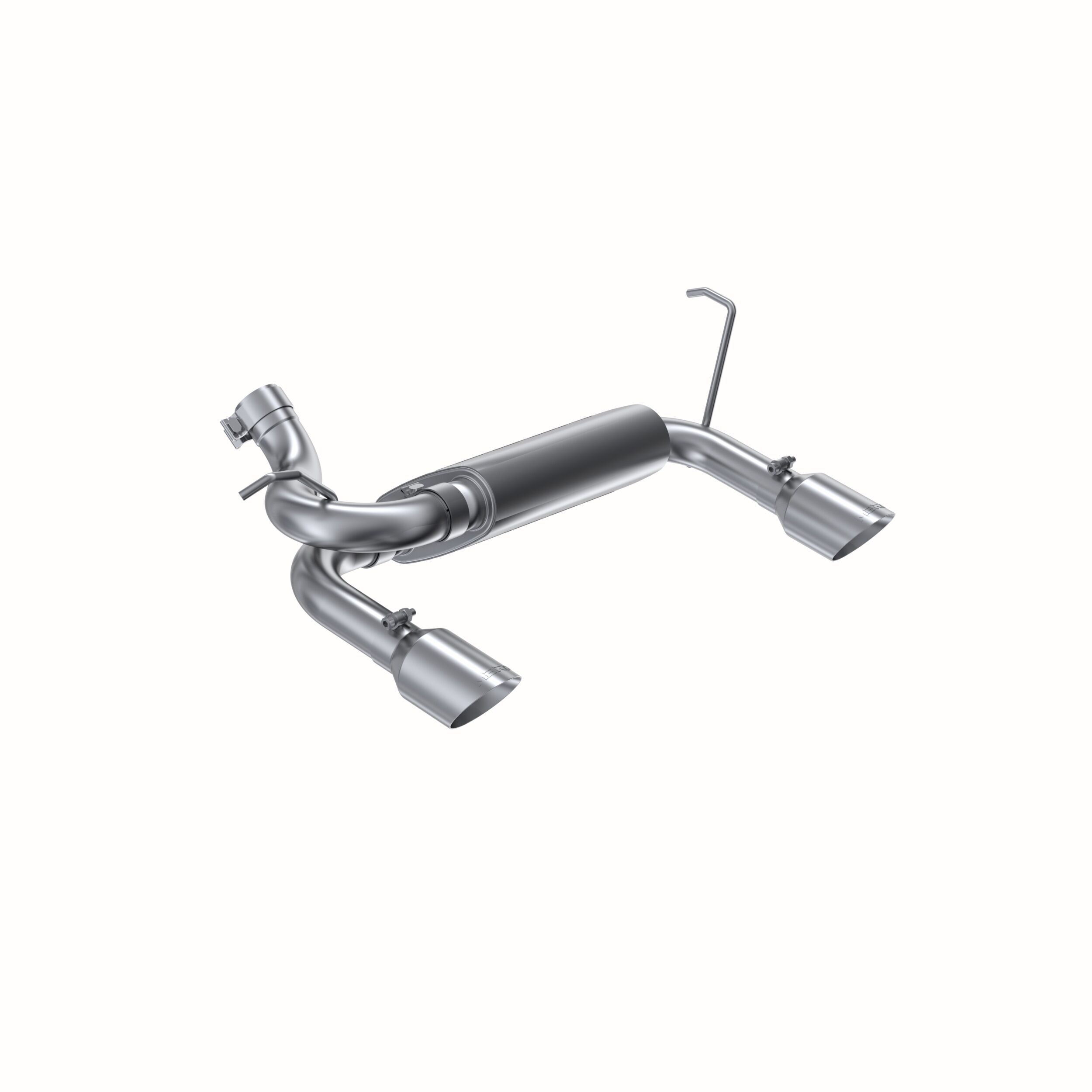 2007-2011 Jeep Wrangler Rubicon/Sahara/UNLTD Rubicon/UNLTD Sahara 3.8L V6 MBRP Exhaust 2 1/2in. Axle Back; Dual Rear Exit; AL - S5528AL