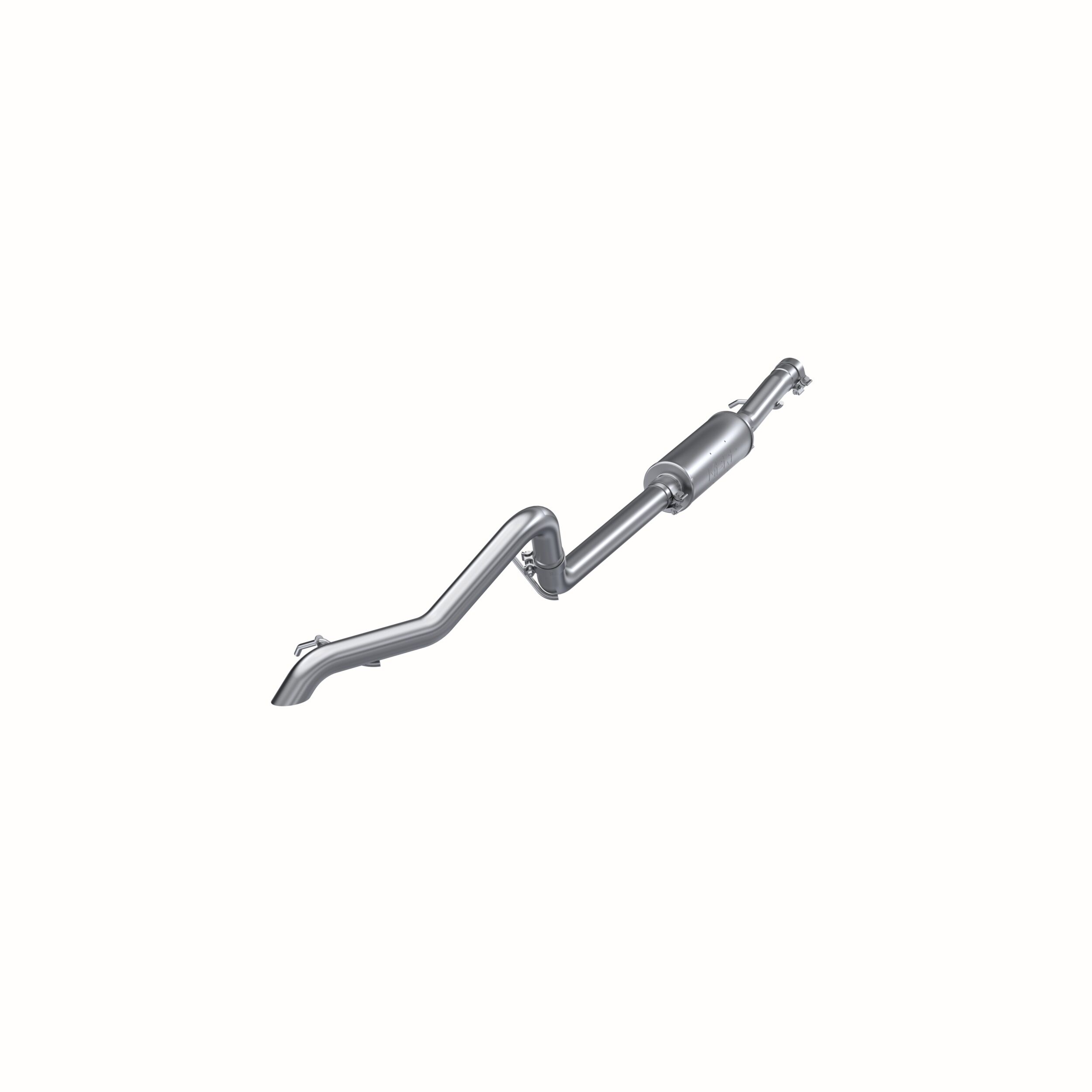 2013-2017 Jeep Wrangler 3.6L V6 MBRP Exhaust 2 1/2in. Cat Back; Off-Road Tail Pipe; Muffler before Axle; AL - S5530AL