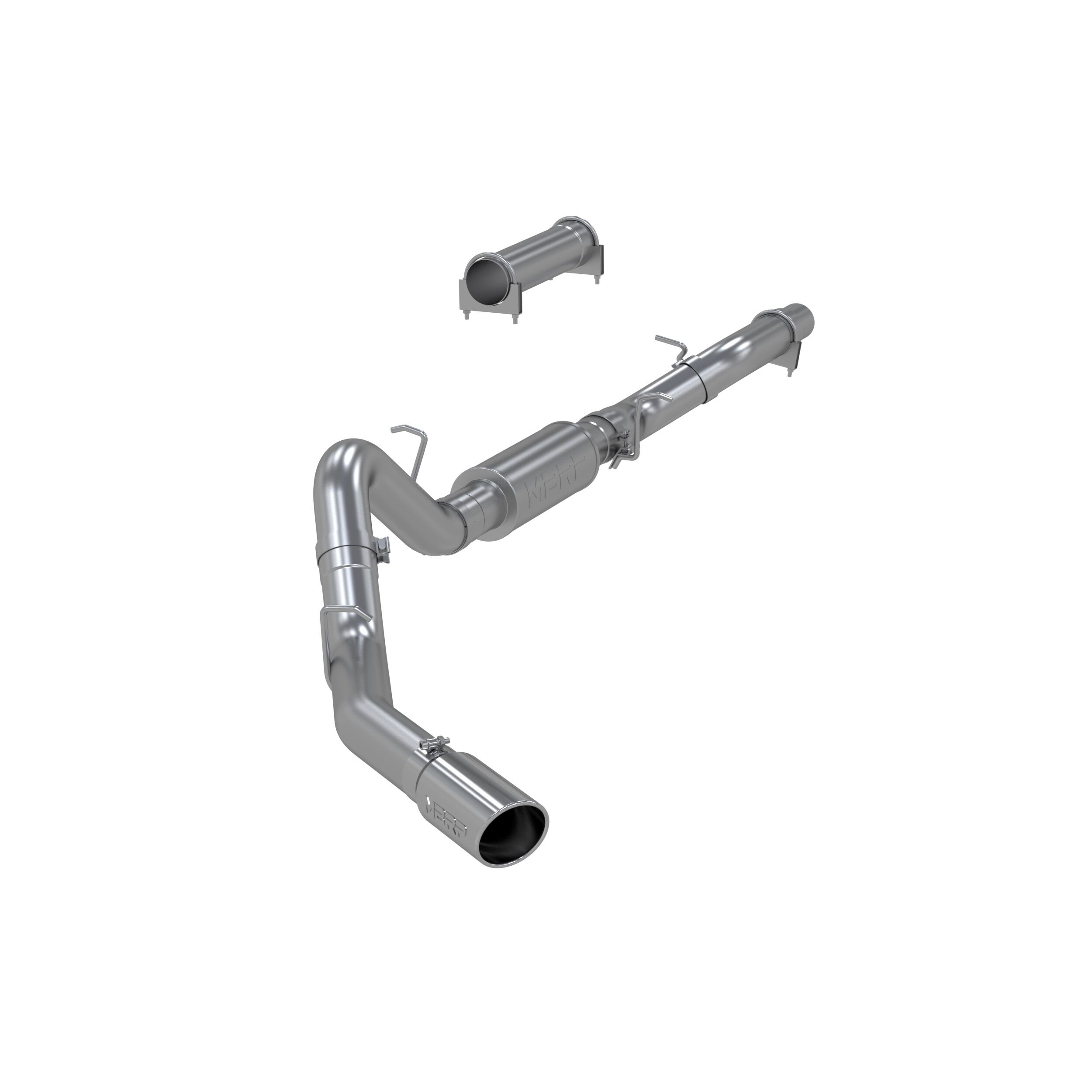 2006 GMC Sierra 2500 HD 6.6L V8 Crew Cab Pickup MBRP Exhaust 4in. Cat Back; Single Side; T409 - S6012409