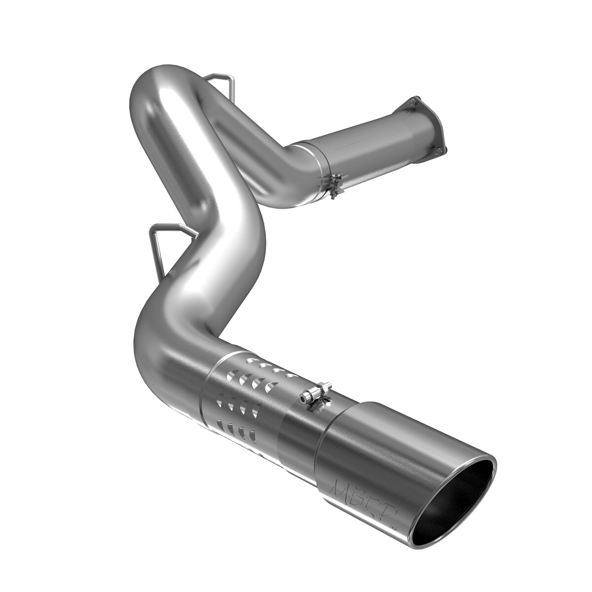 2007-2010 GMC Sierra 2500 HD 6.6L V8 Crew Cab Pickup MBRP Exhaust 5in. Filter Back; Single Side; AL - S60300AL