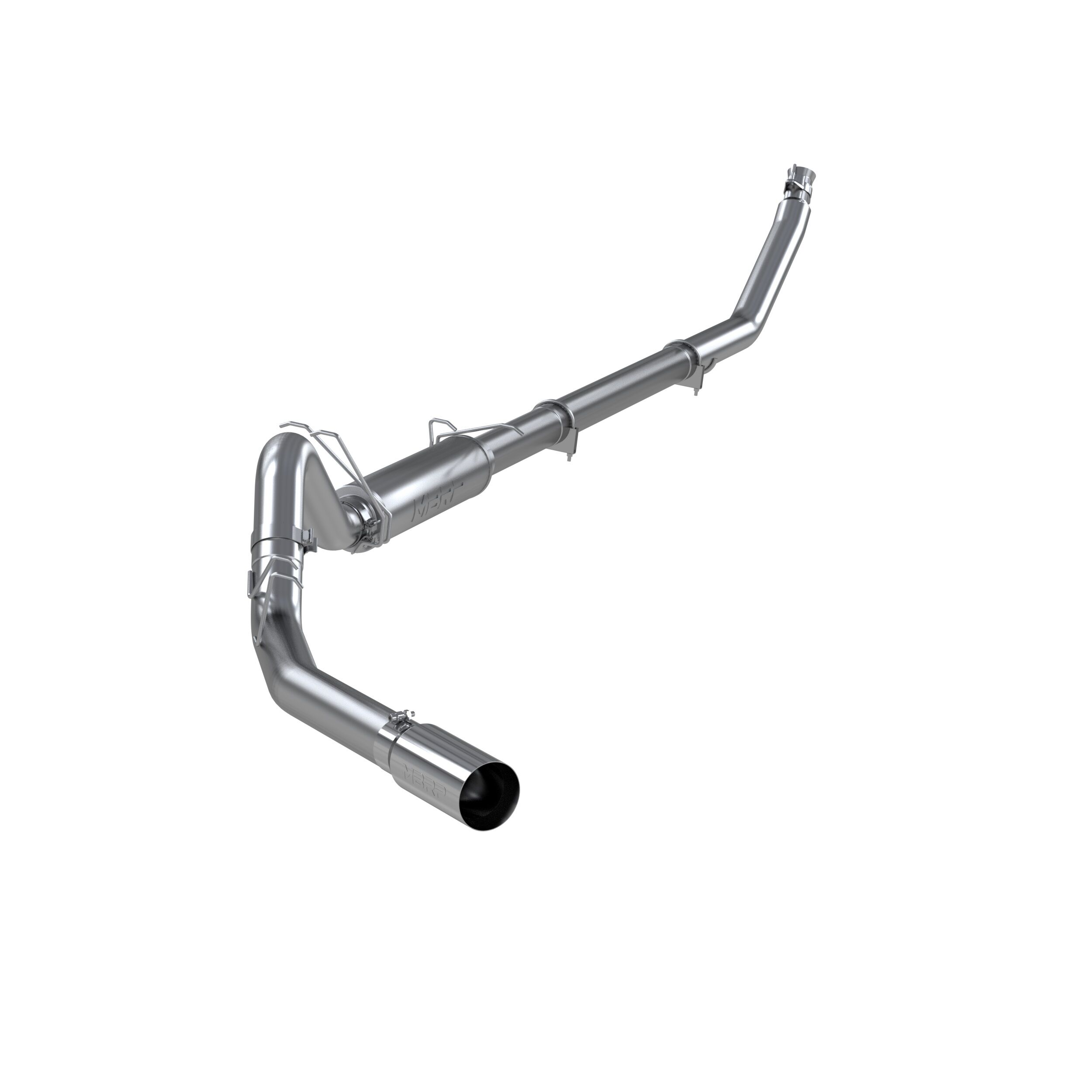 1998-2002 Dodge Ram 2500 5.9L L6 Extended Cab Pickup MBRP Exhaust 4in. Turbo Back; Single Side; T304 - S6100304