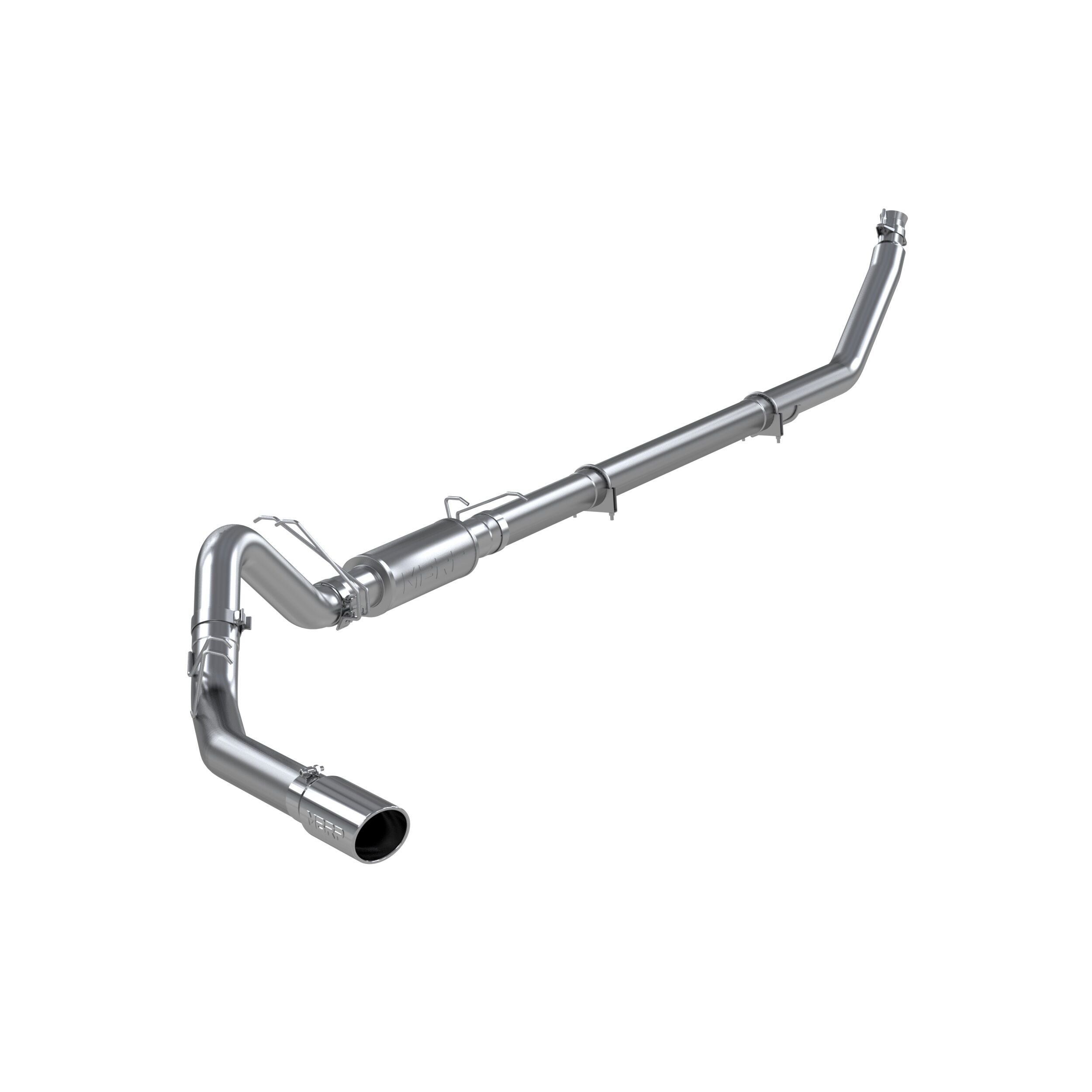 1998-2002 Dodge Ram 2500 5.9L L6 Extended Cab Pickup MBRP Exhaust 4in. Turbo Back; Single Side; T409 - S6100409
