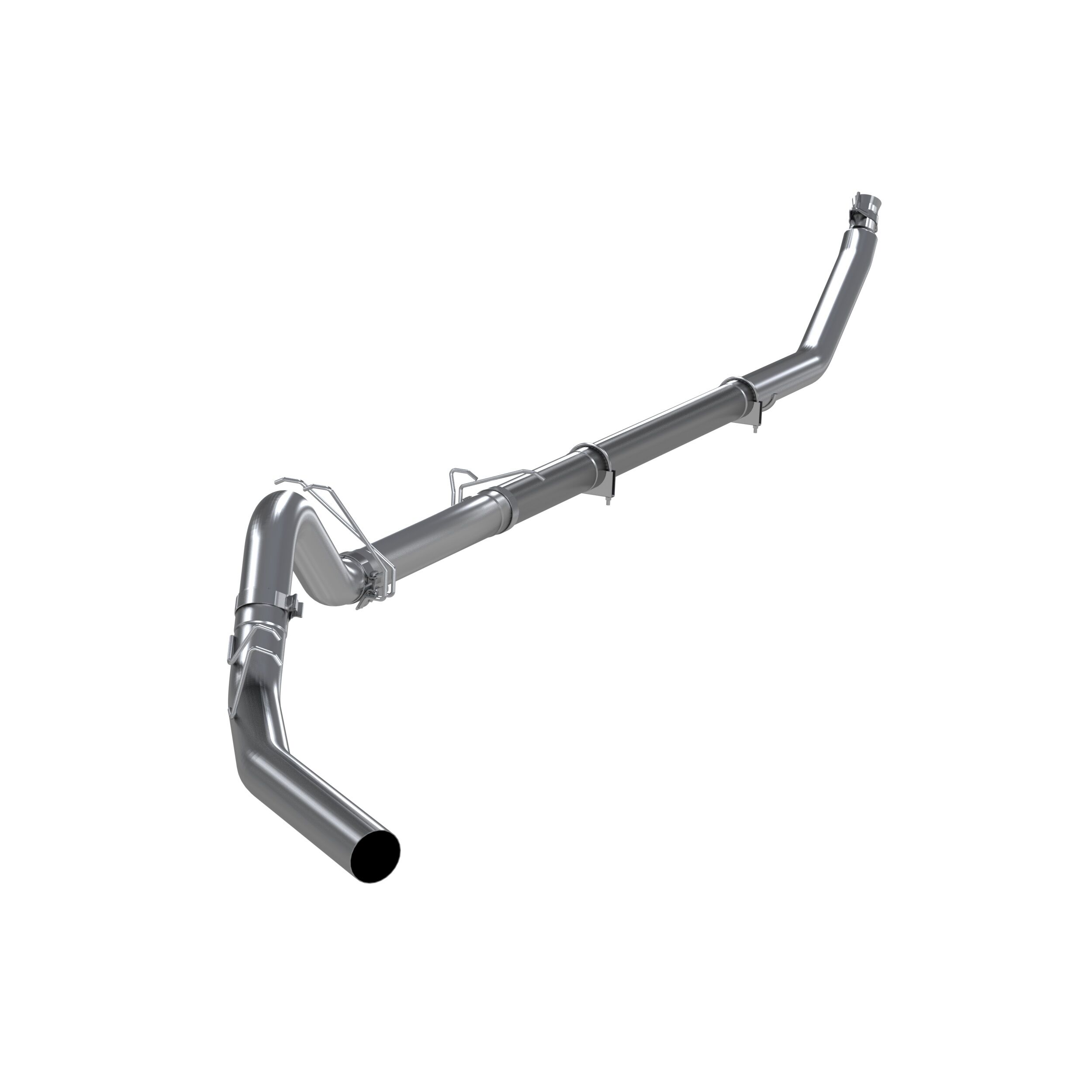 1998-2002 Dodge Ram 2500 5.9L L6 Extended Cab Pickup MBRP Exhaust 4in. Turbo Back; Single-No Muffler; T409 - S6100SLM