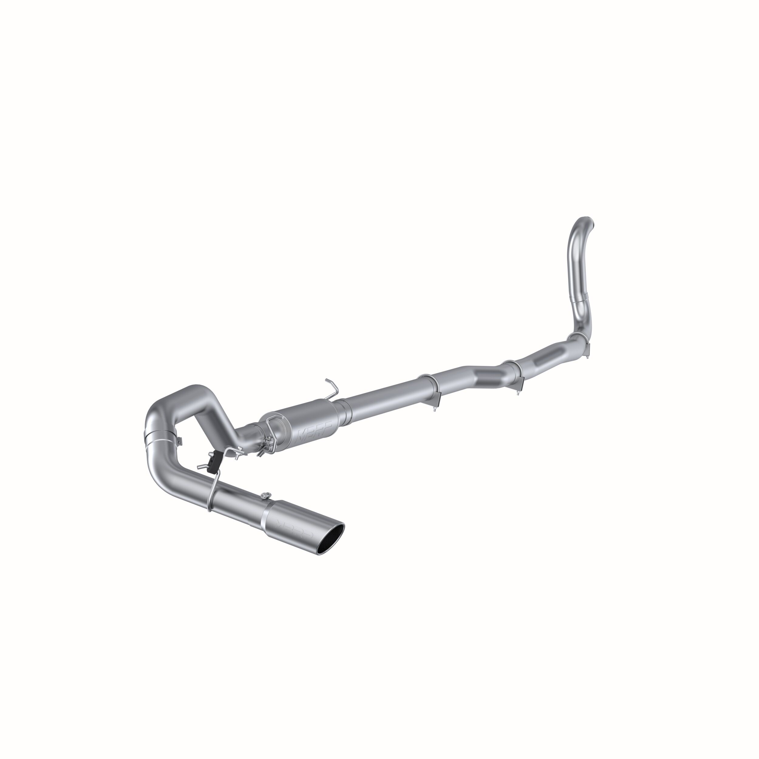 1989-1993 Dodge D350 5.9L L6 Standard Cab Pickup MBRP Exhaust 4in. Turbo Back; Single Side Exit (2WD only); AL - S6148AL