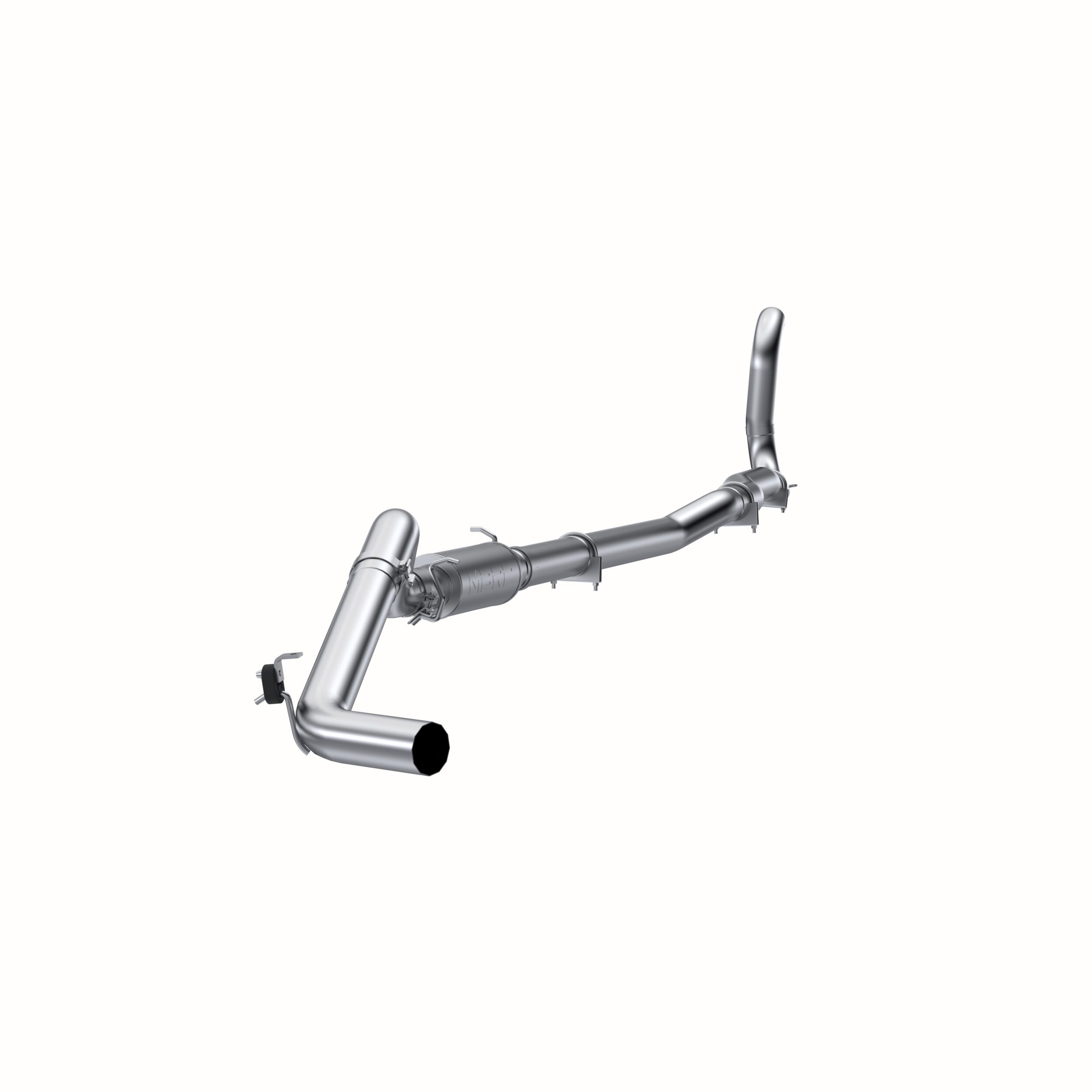 1989-1993 Dodge W250 5.9L L6 Standard Cab Pickup MBRP Exhaust 4in. Turbo Back; Single Side (4WD only); AL - S6150P