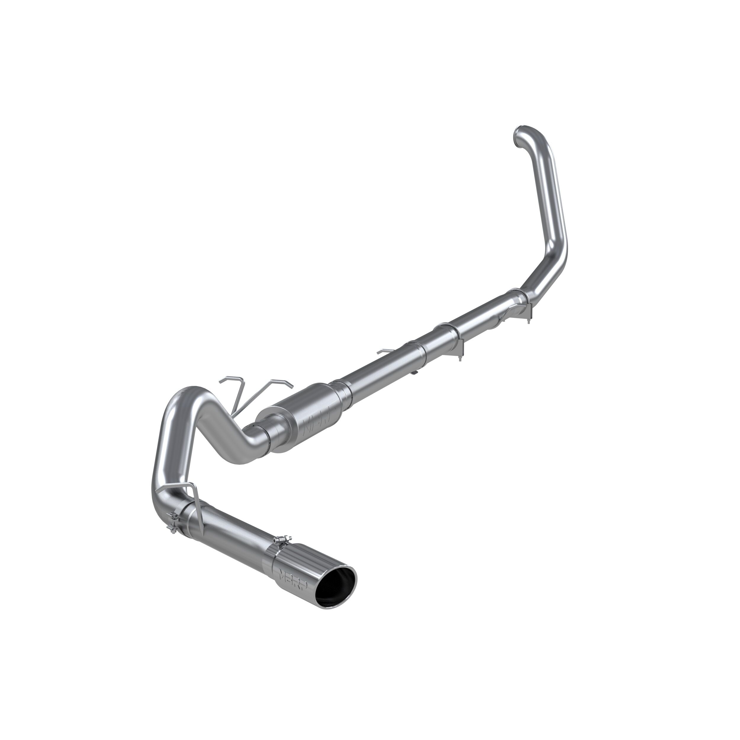1999-2003 Ford F-350 Super Duty 7.3L V8 Crew Cab Pickup MBRP Exhaust 4in. Turbo Back; Single Side Exit; AL - S6200AL