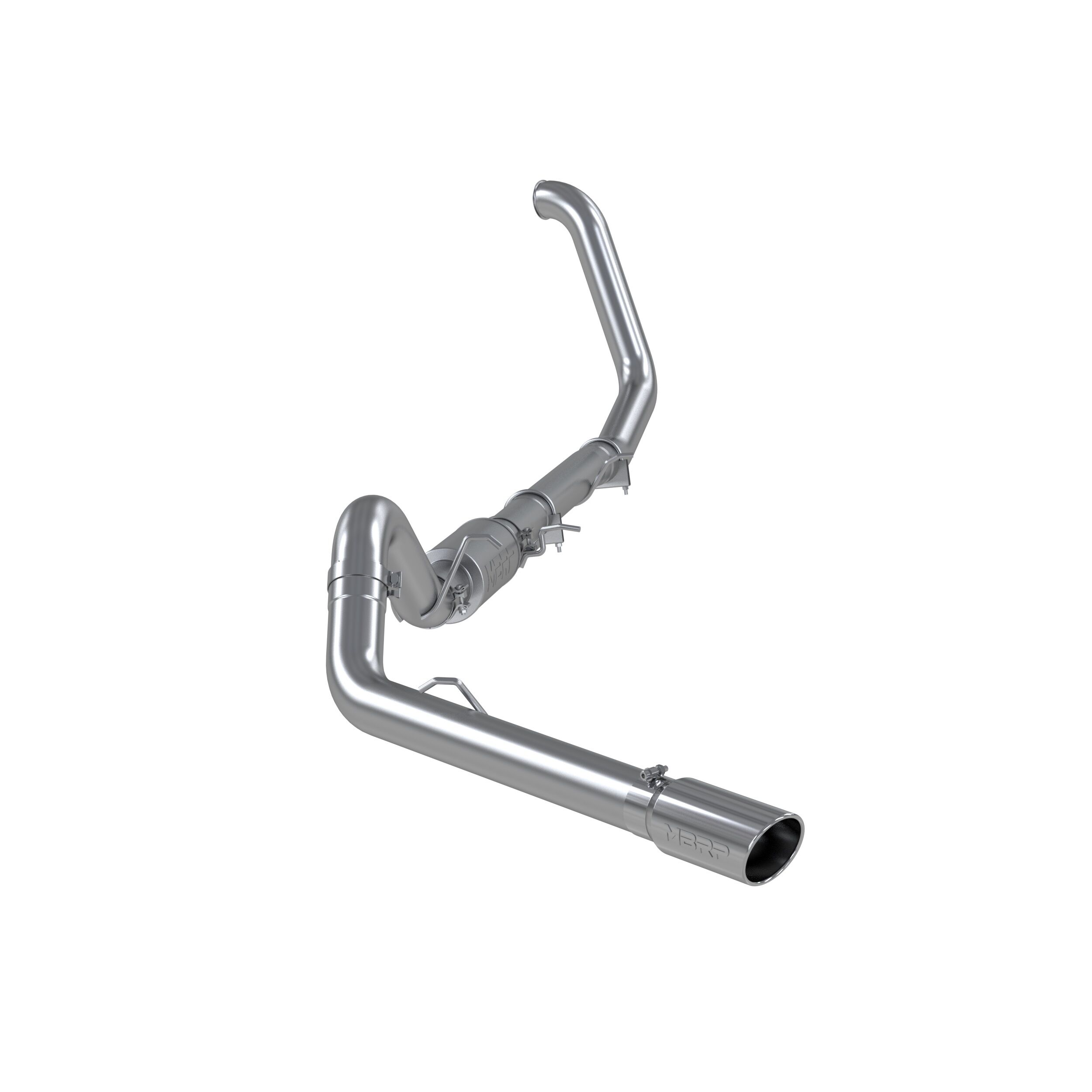 2000-2003 Ford Excursion 7.3L V8 MBRP Exhaust 4in. Turbo Back; Single Side Exit; T409 - S6204409