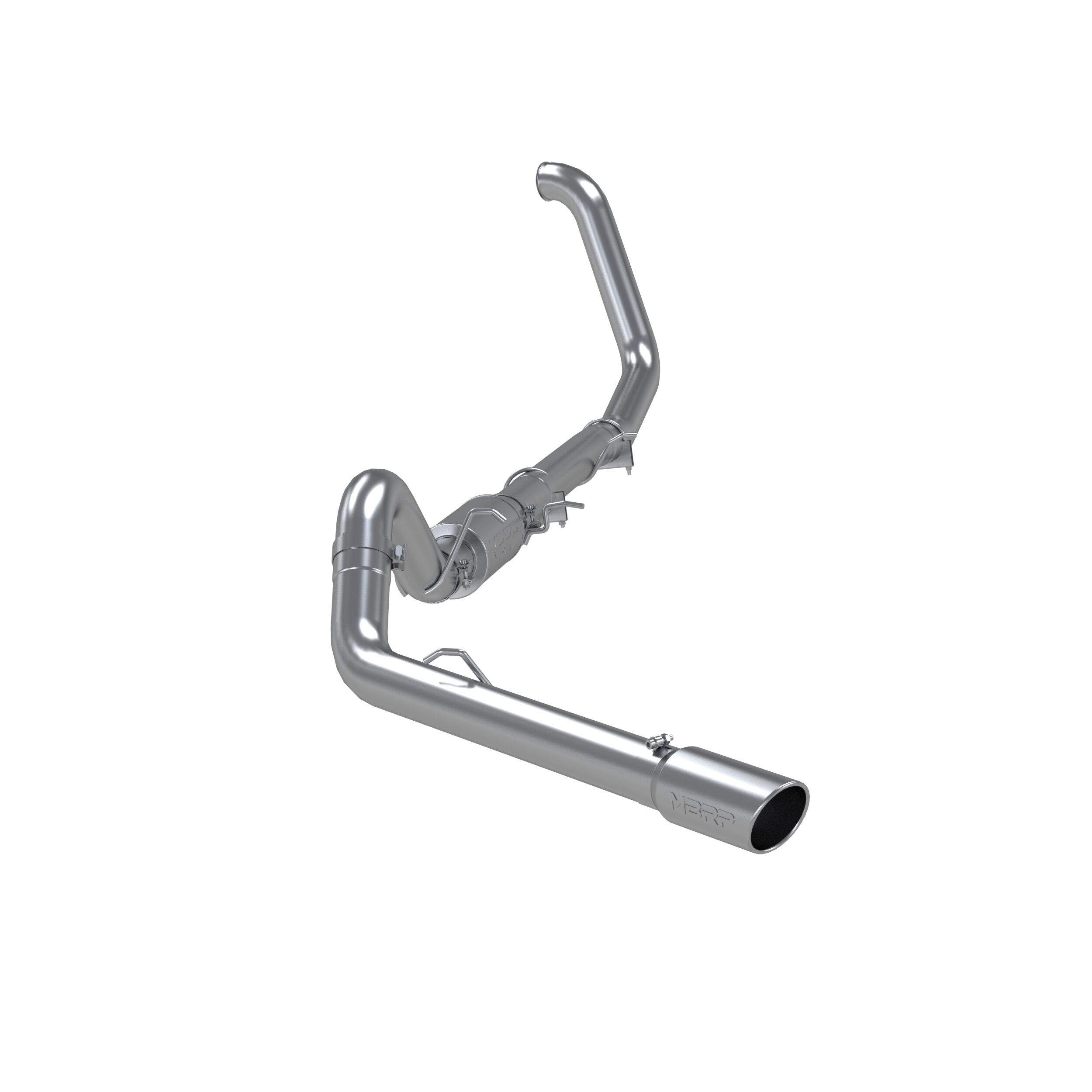 2000-2003 Ford Excursion 7.3L V8 MBRP Exhaust 4in. Turbo Back; Single Side Exit; AL - S6204AL