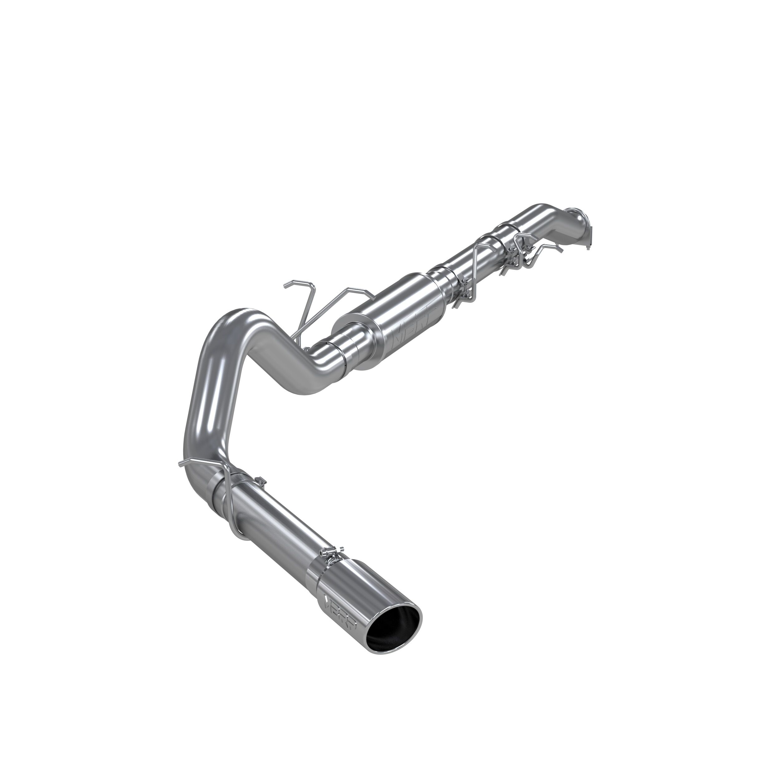 2003-2005 Ford F-250 Super Duty 6.0L V8 Crew Cab Pickup MBRP Exhaust 4in. Cat Back; Single Side (Stock Cat) Exit; T409 - S6208409