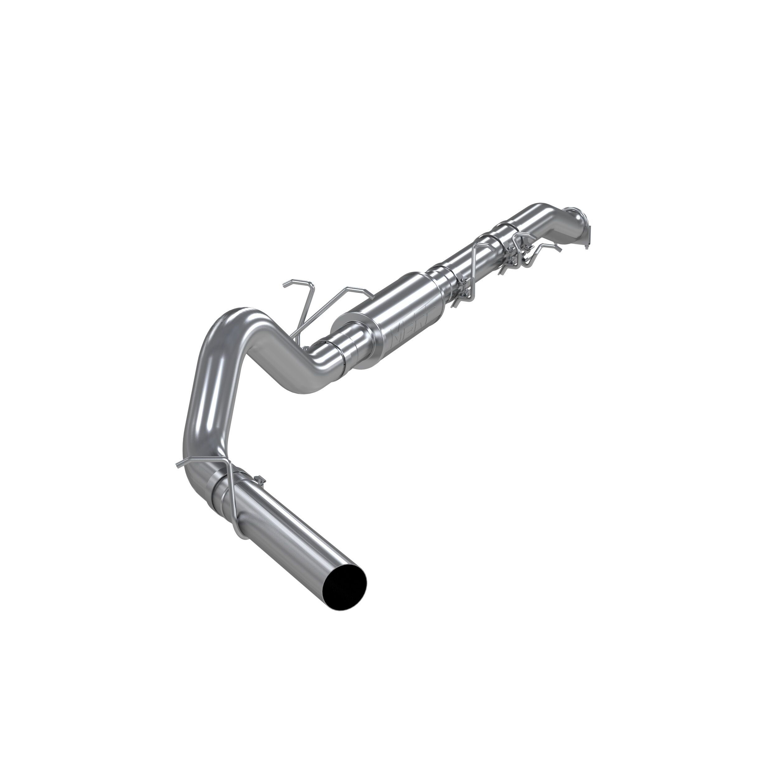 2003-2005 Ford F-250 Super Duty 6.0L V8 Crew Cab Pickup MBRP Exhaust 4in. Cat Back; Single Side (Stock Cat) - S6208P