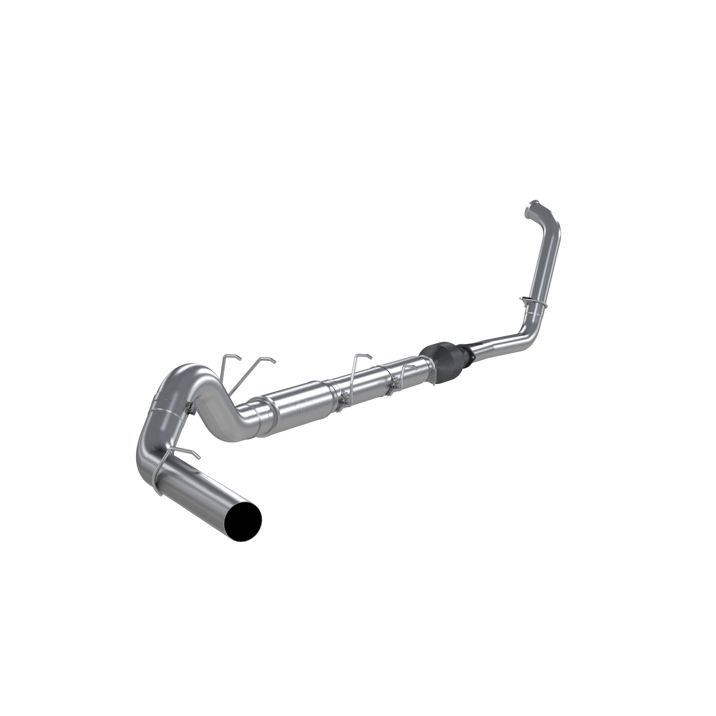2003-2005 Ford F-250 Super Duty 6.0L V8 Crew Cab Pickup MBRP Exhaust 5in. Turbo Back (Stock Cat); Single Side Exit; AL - S62340P